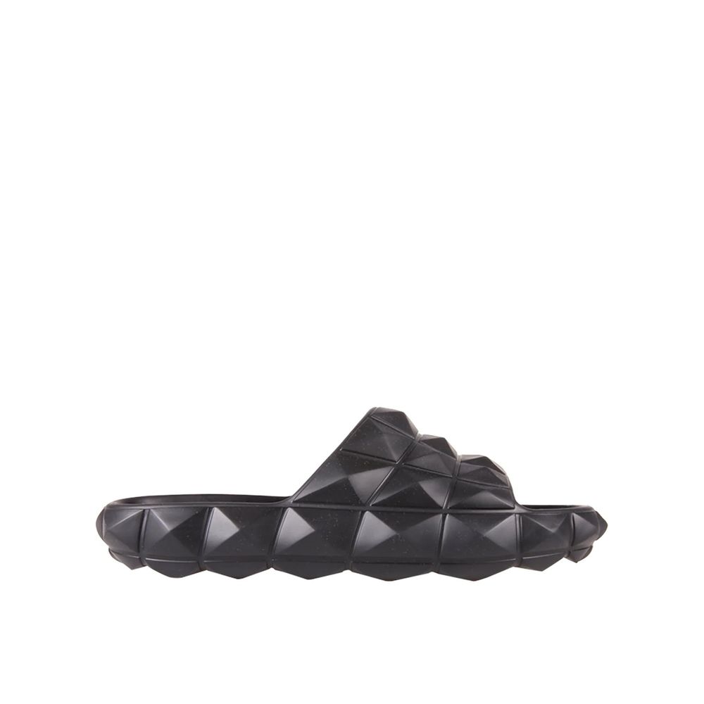 Black Rubber Slippers