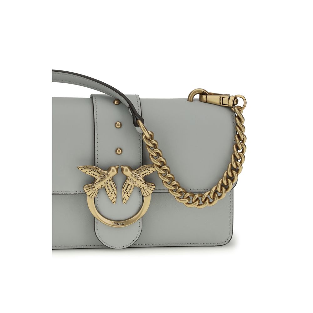 Gray Calf Leather Bos Taurus Shoulder Bag