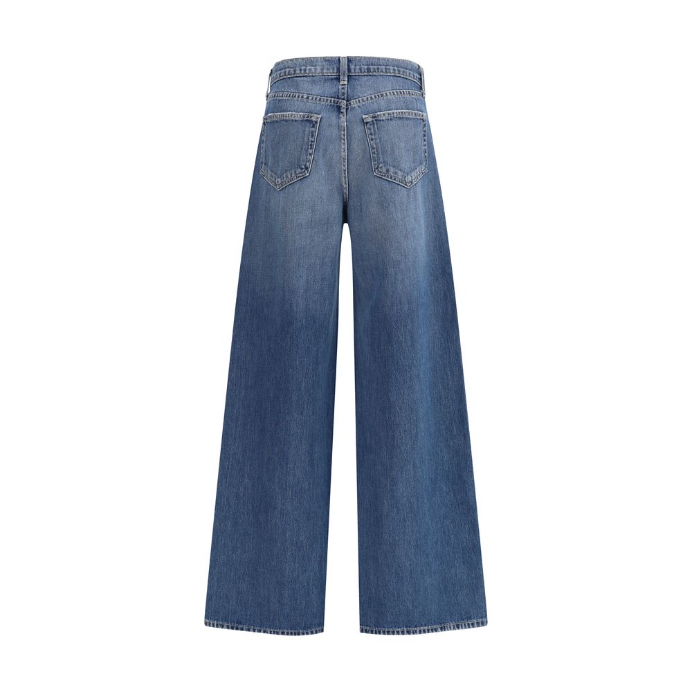 Blue Cotton Relaxed Fit Jeans
