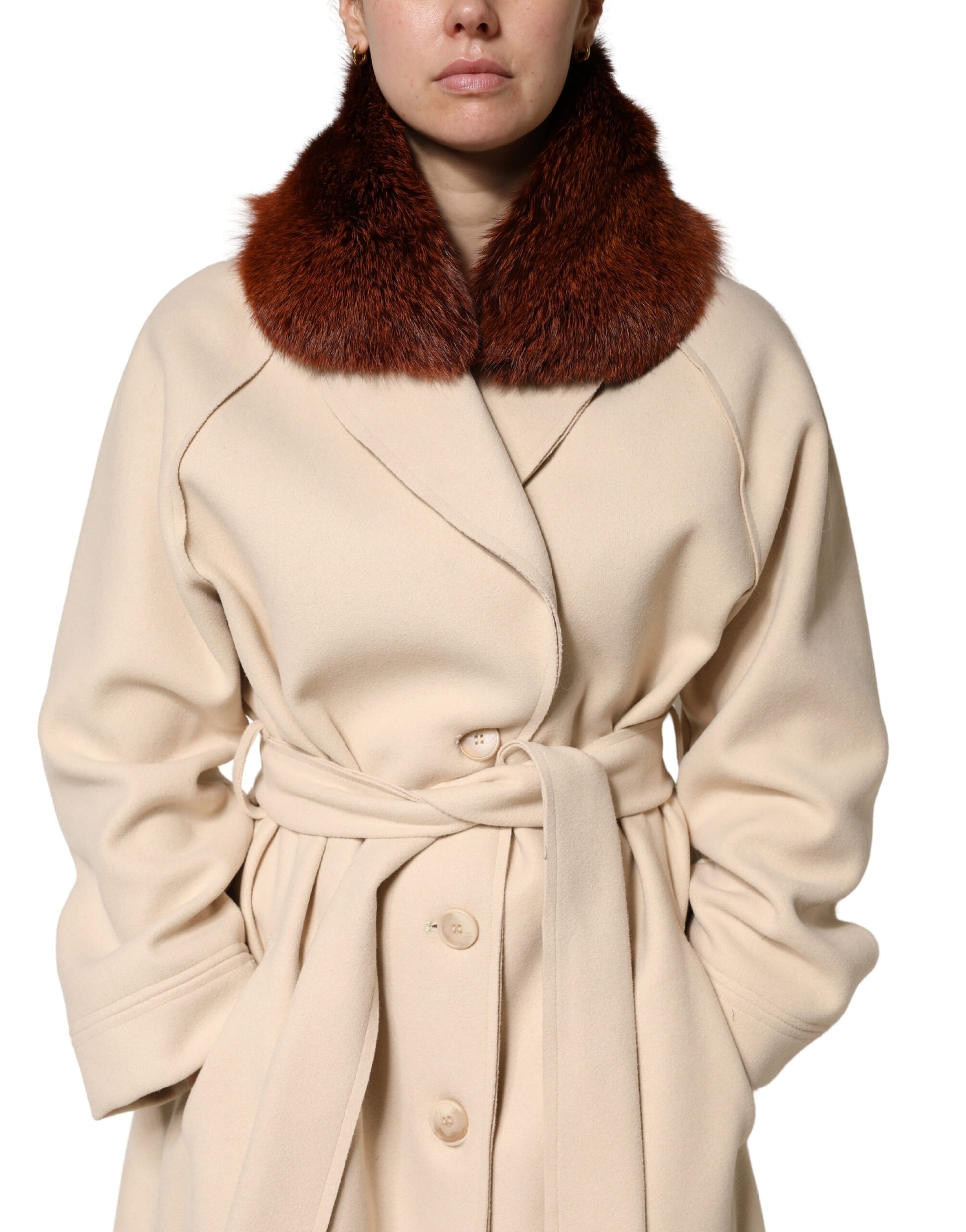 Brown Mink Fur Collar Women Neck Wrap 60cm x 14cm  Scarf