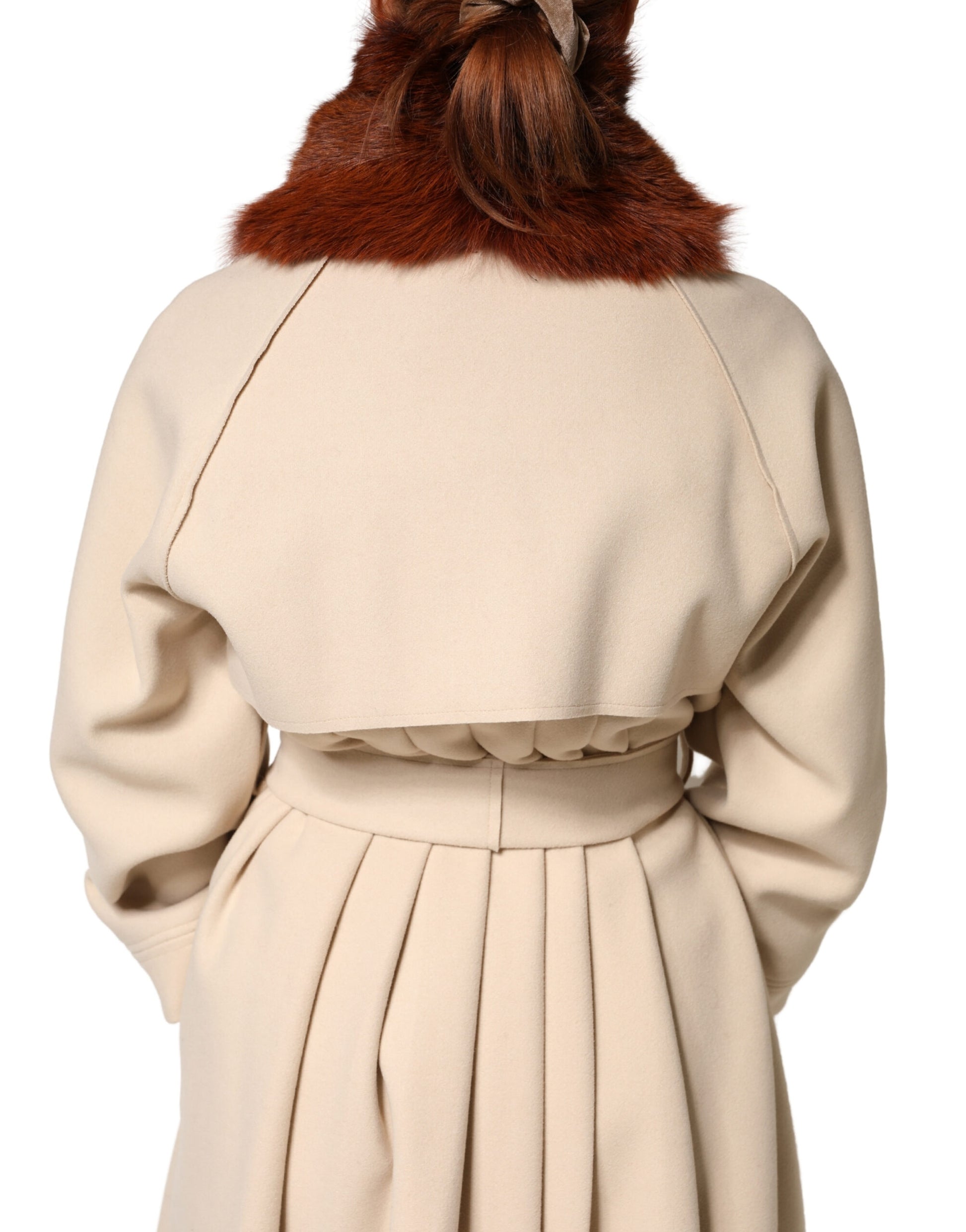 Brown Mink Fur Collar Women Neck Wrap 60cm x 14cm  Scarf