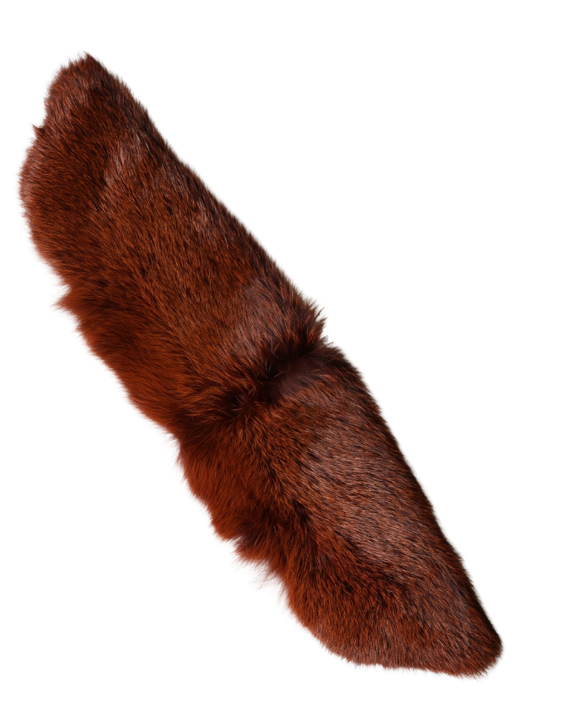 Brown Mink Fur Collar Women Neck Wrap 60cm x 14cm  Scarf