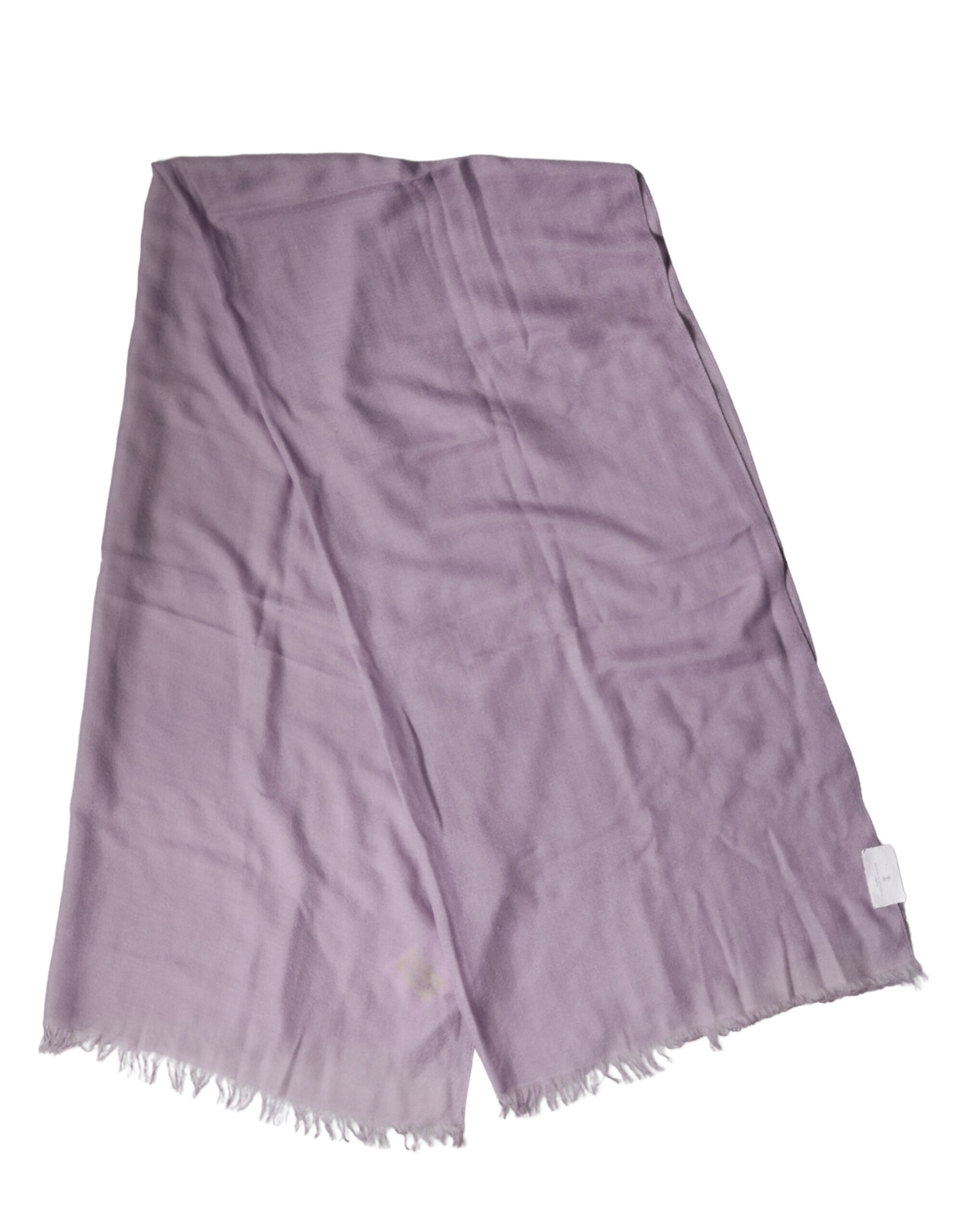 Purple Cashmere Silk Fringe Wrap 200cm x 95cm Scarf