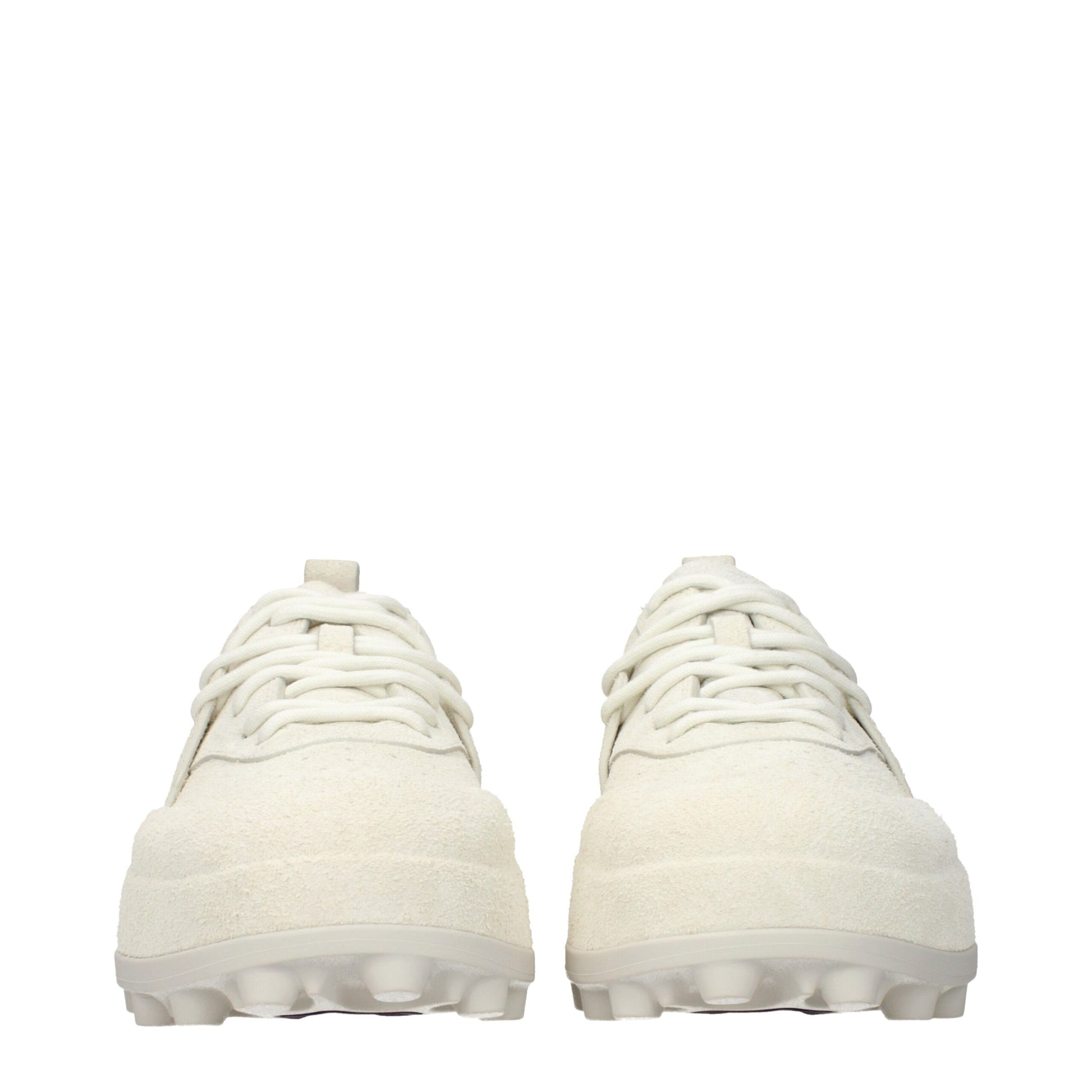 Beige Leather Sneakers