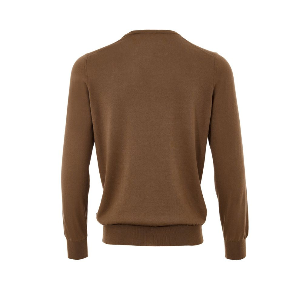 Brown Silk Sweatshirt