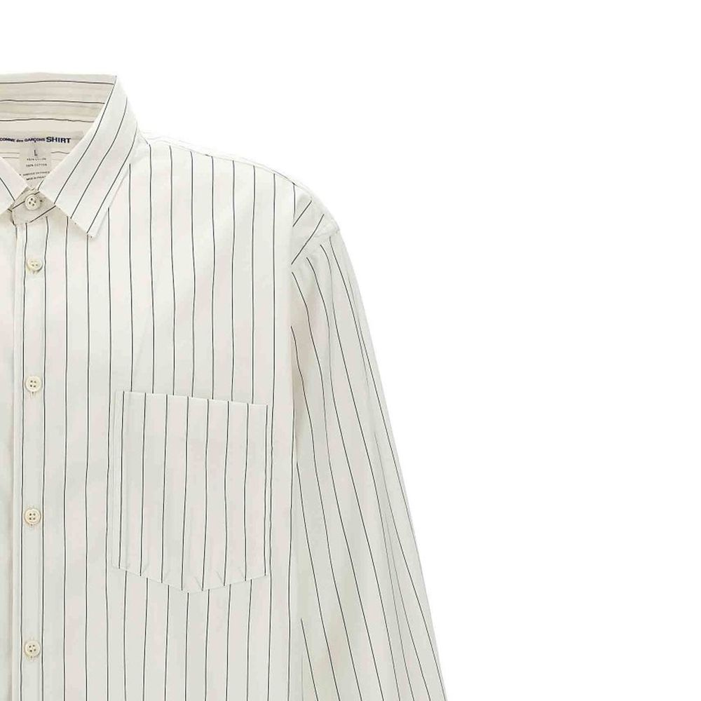 White Cotton Pattern Shirt