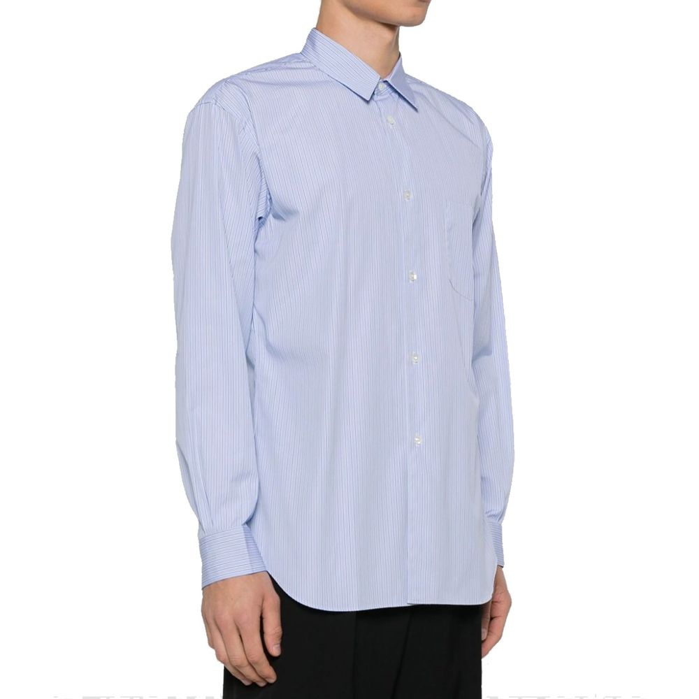 Blue Cotton Pattern Shirt