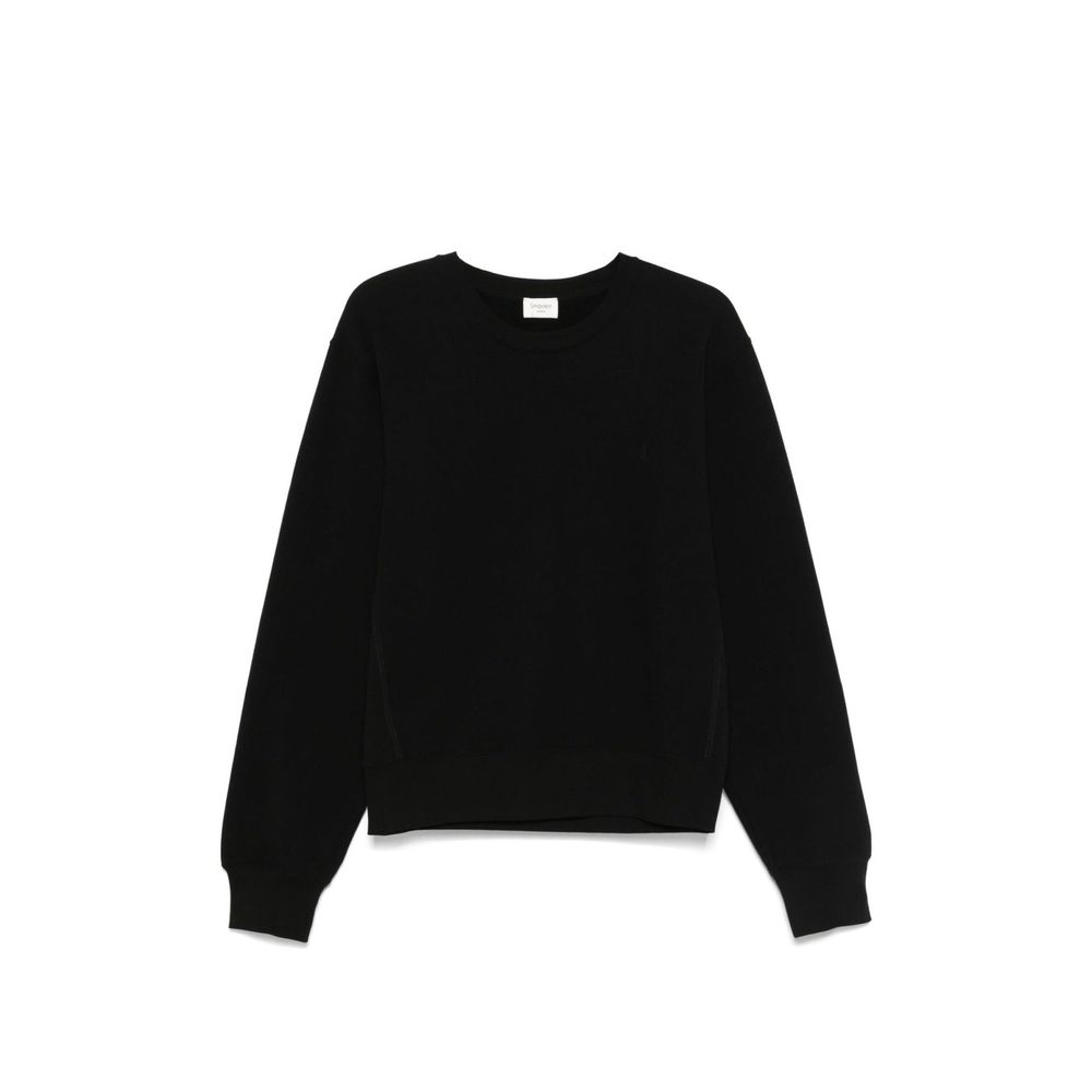 Black Cotton Sweatshirt