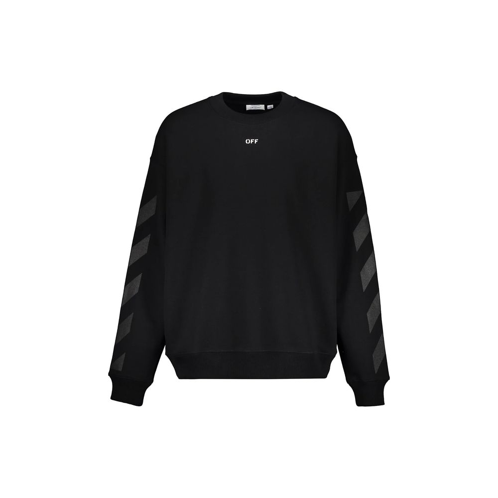 Black Cotton Sweatshirt