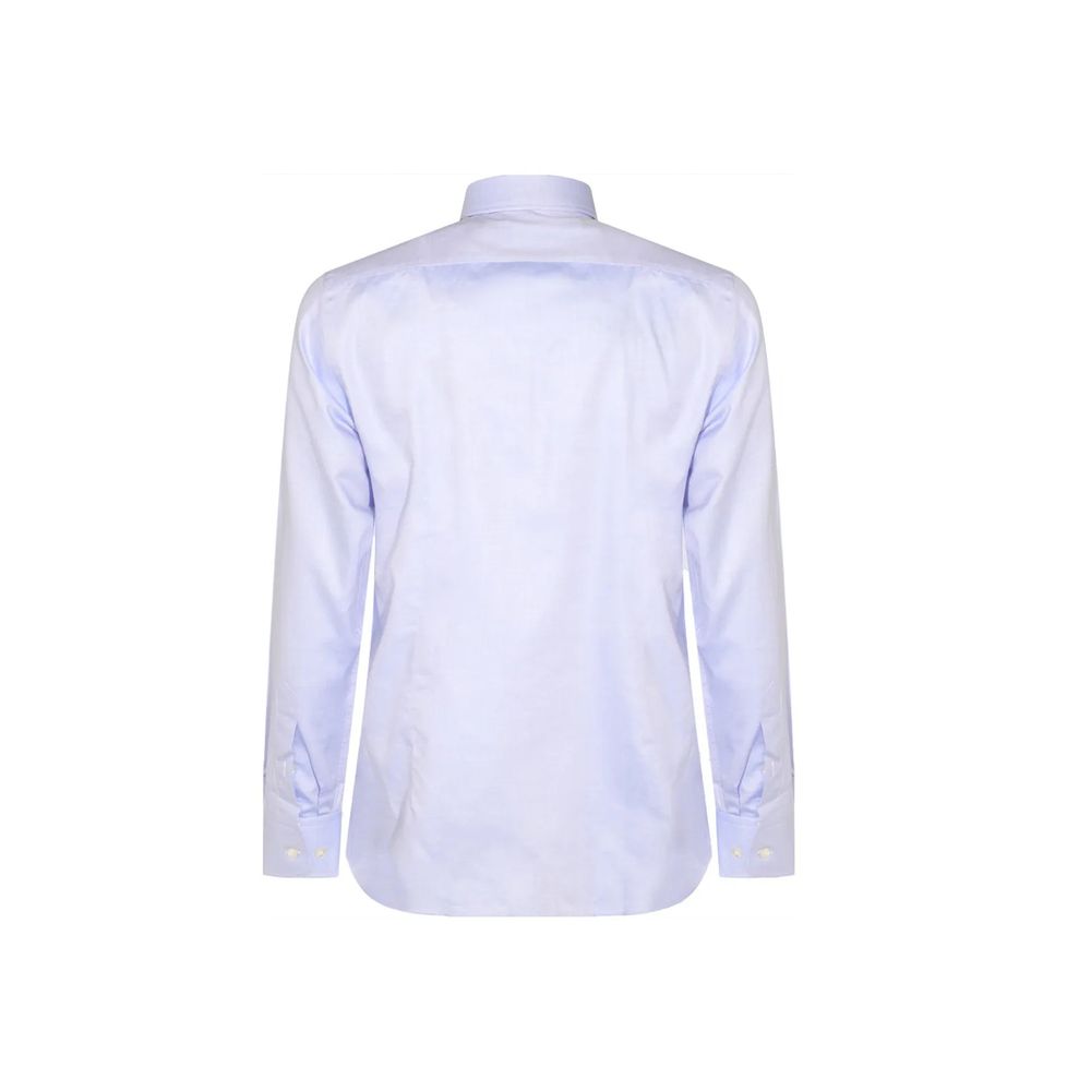 Blue Cotton Dress Shirt