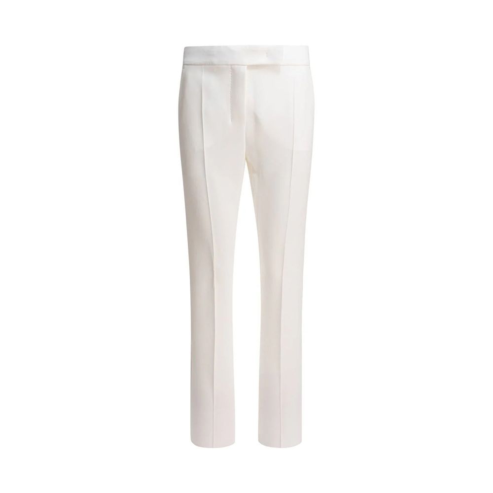 White Polyester Dress Pants