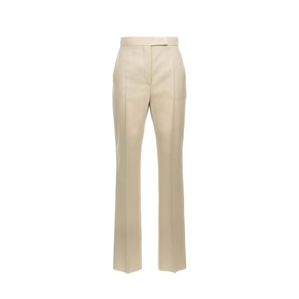 Beige Mohair Dress Pants