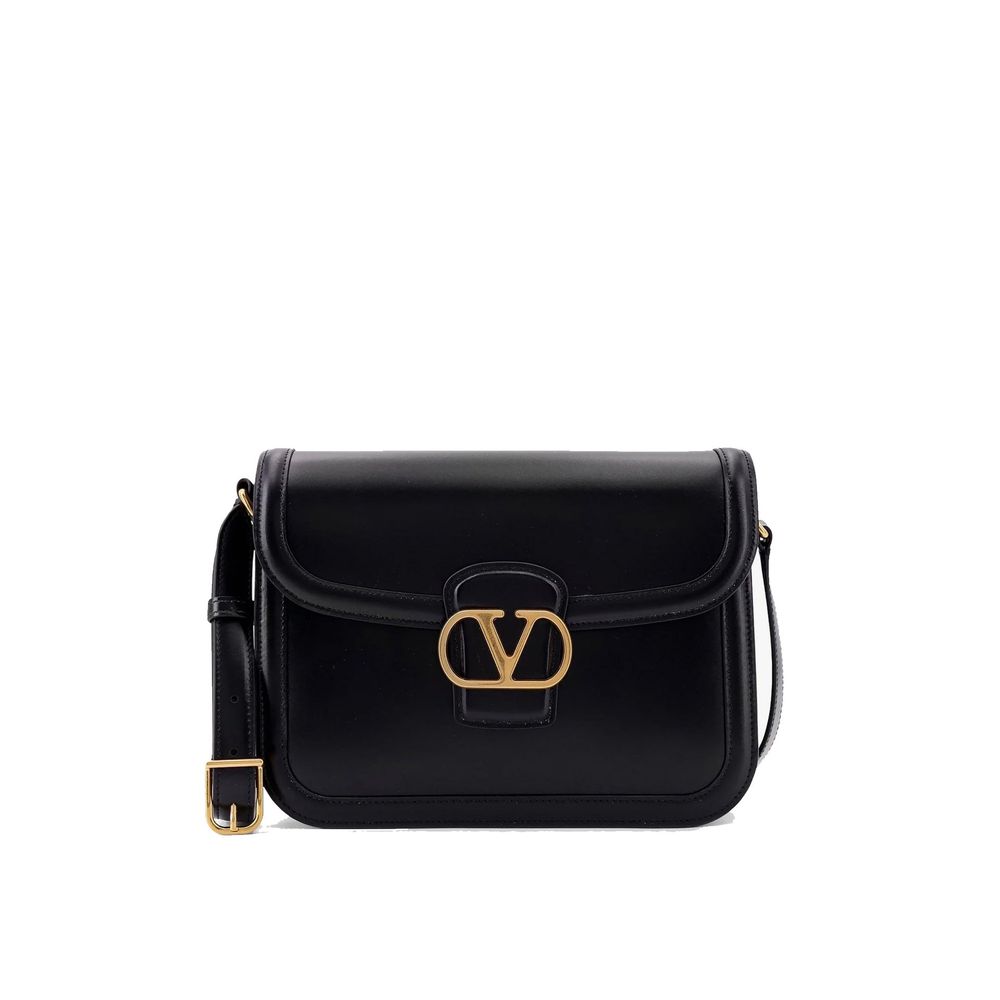 Black Leather Crossbody Bag