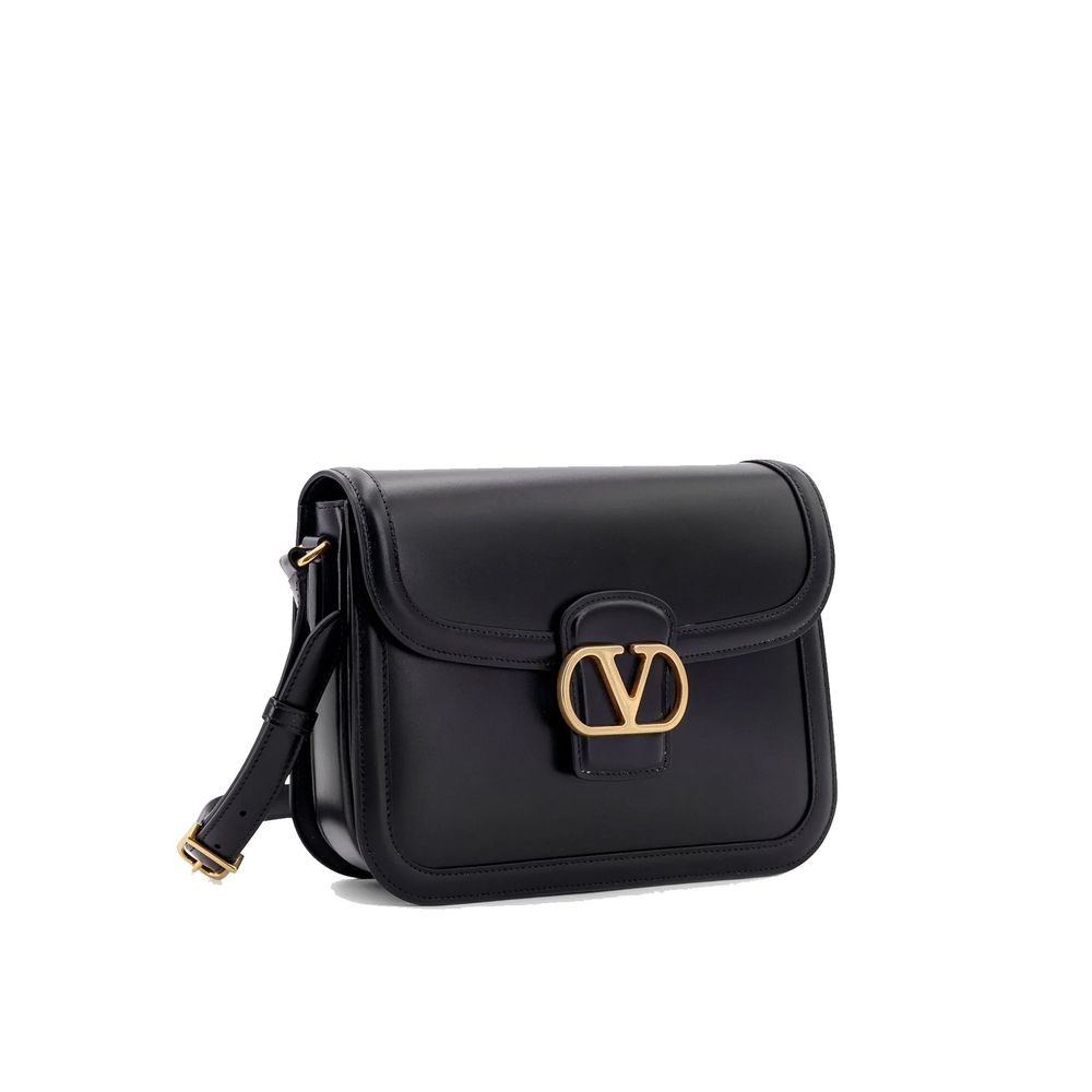 Black Leather Crossbody Bag