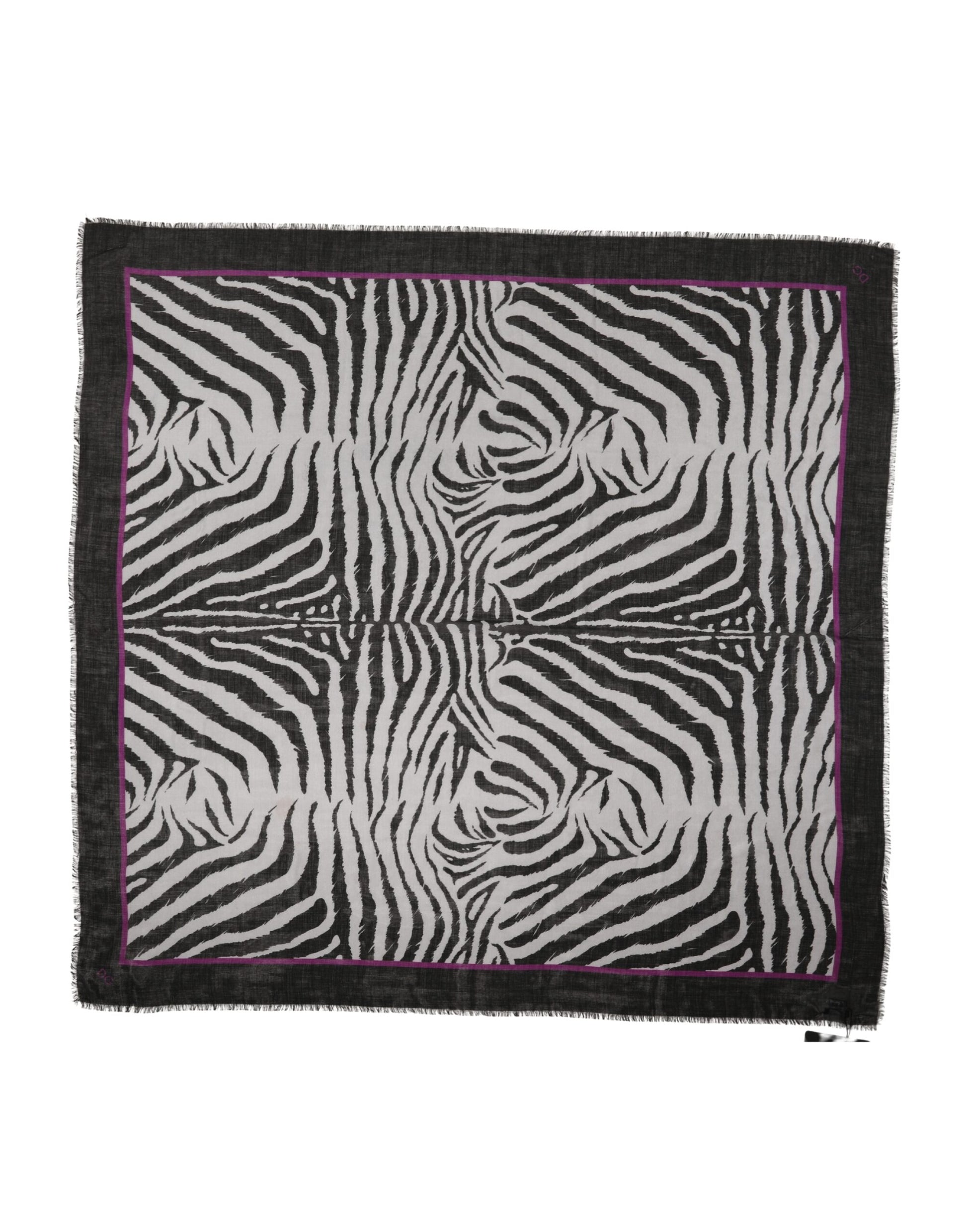 White Black Zebra Pattern Shawl 255cm x 132cm Men Scarf