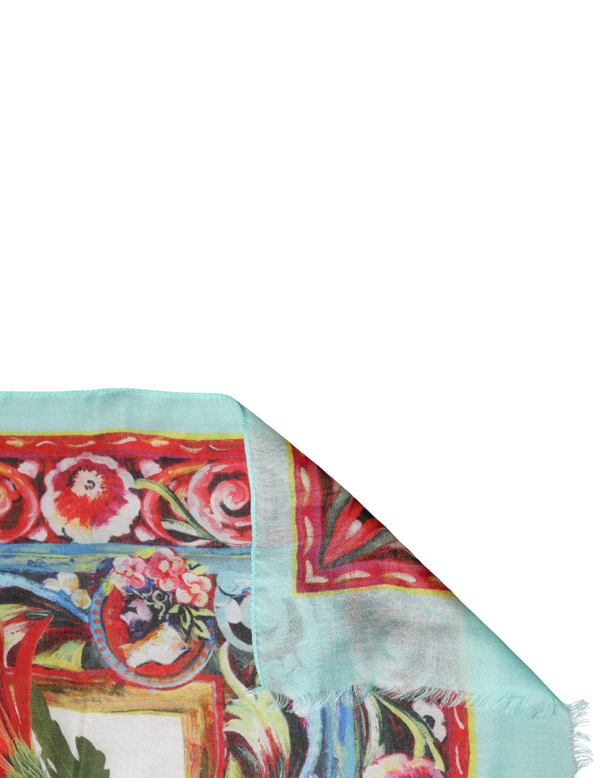 Multicolor Floral Print Wrap Shawl 196cm x 132cm Scarf