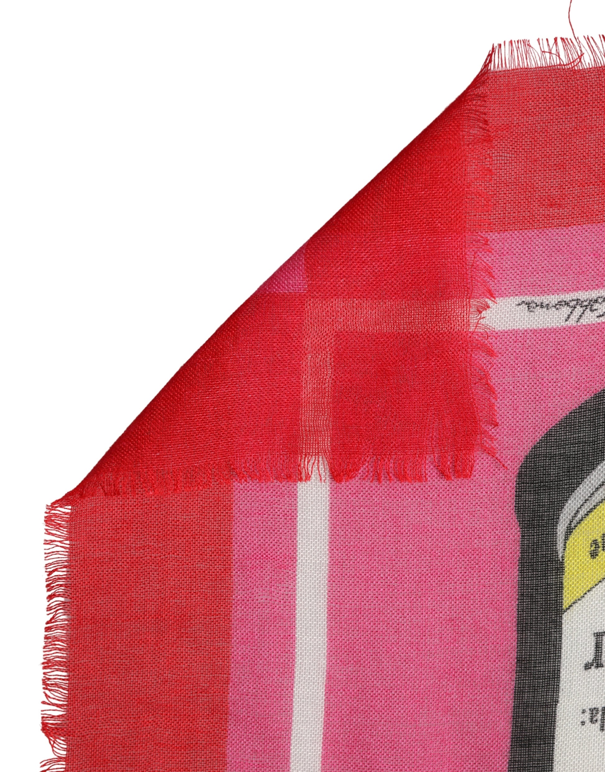 Pink DG Amore Print Neck Square Shawl 140cm x 135cm  Scarf