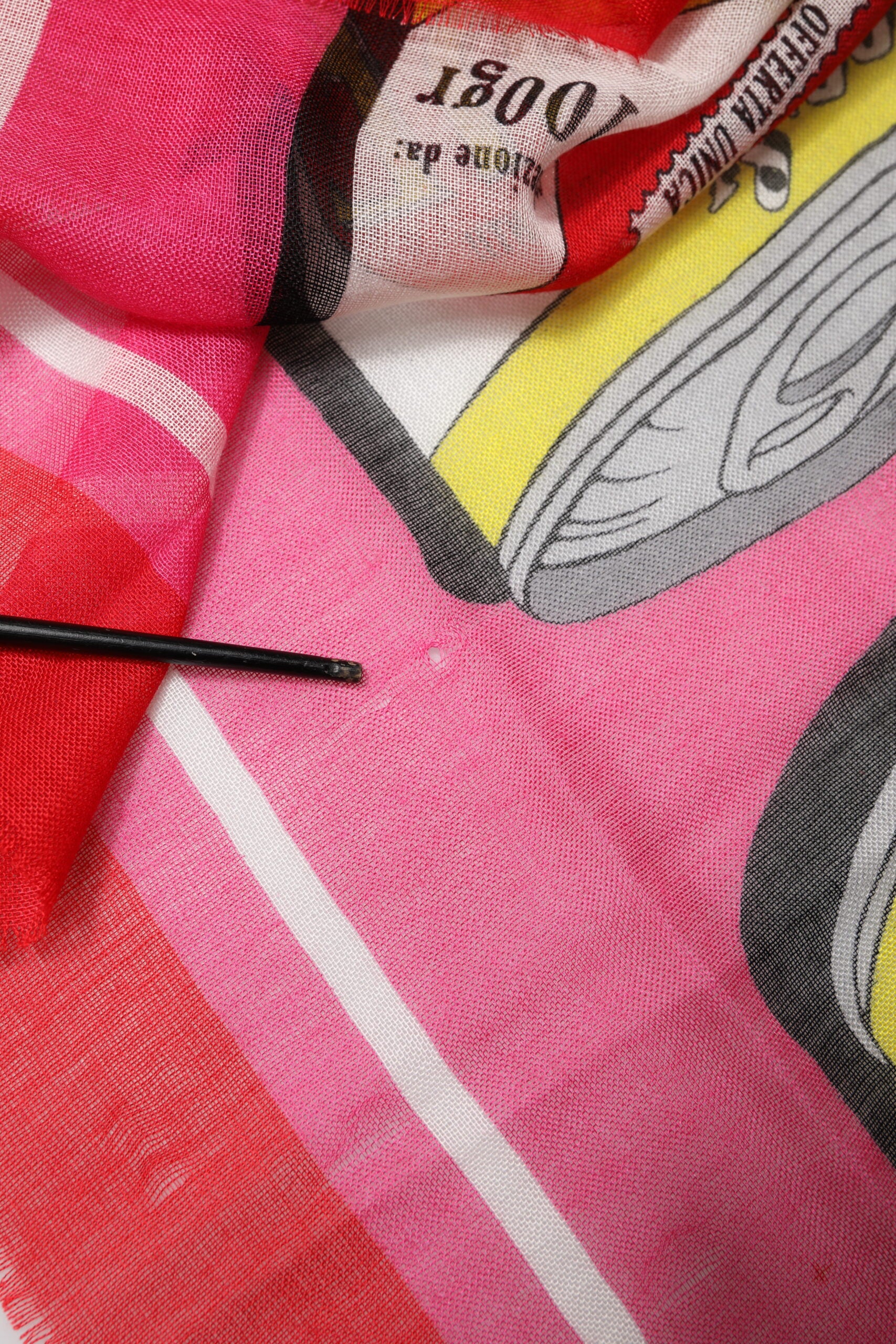 Pink DG Amore Print Neck Square Shawl 140cm x 135cm  Scarf