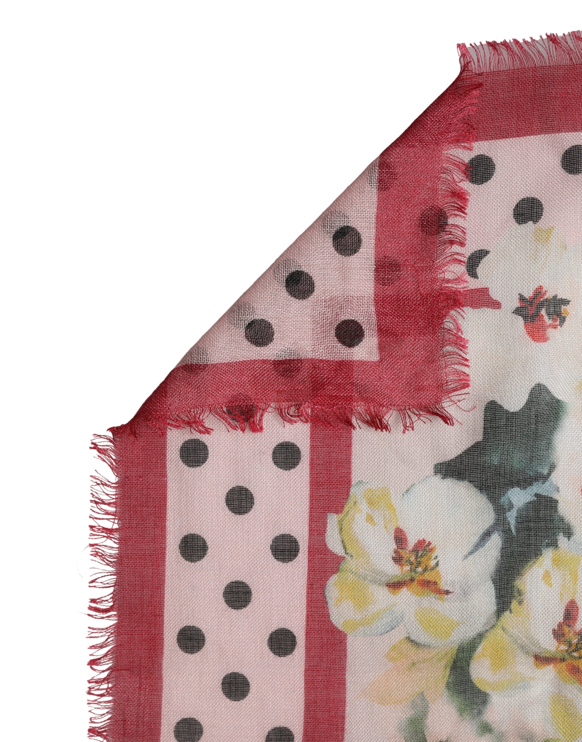 Multicolor Floral Print Square Stole 136cm x 130cm Scarf