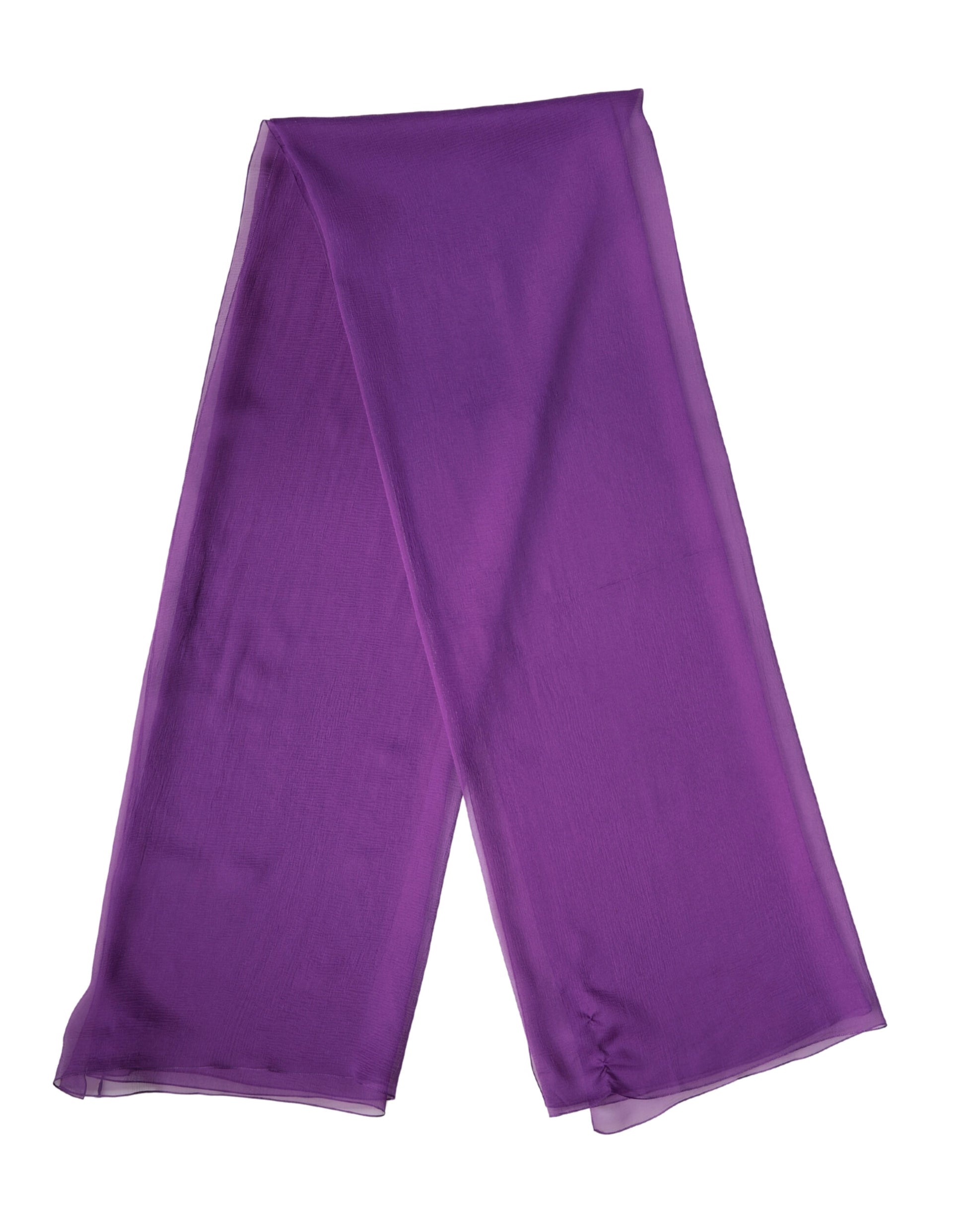 Purple Silk Neck Wrap Shawl Stole 200cm x 134cm Scarf