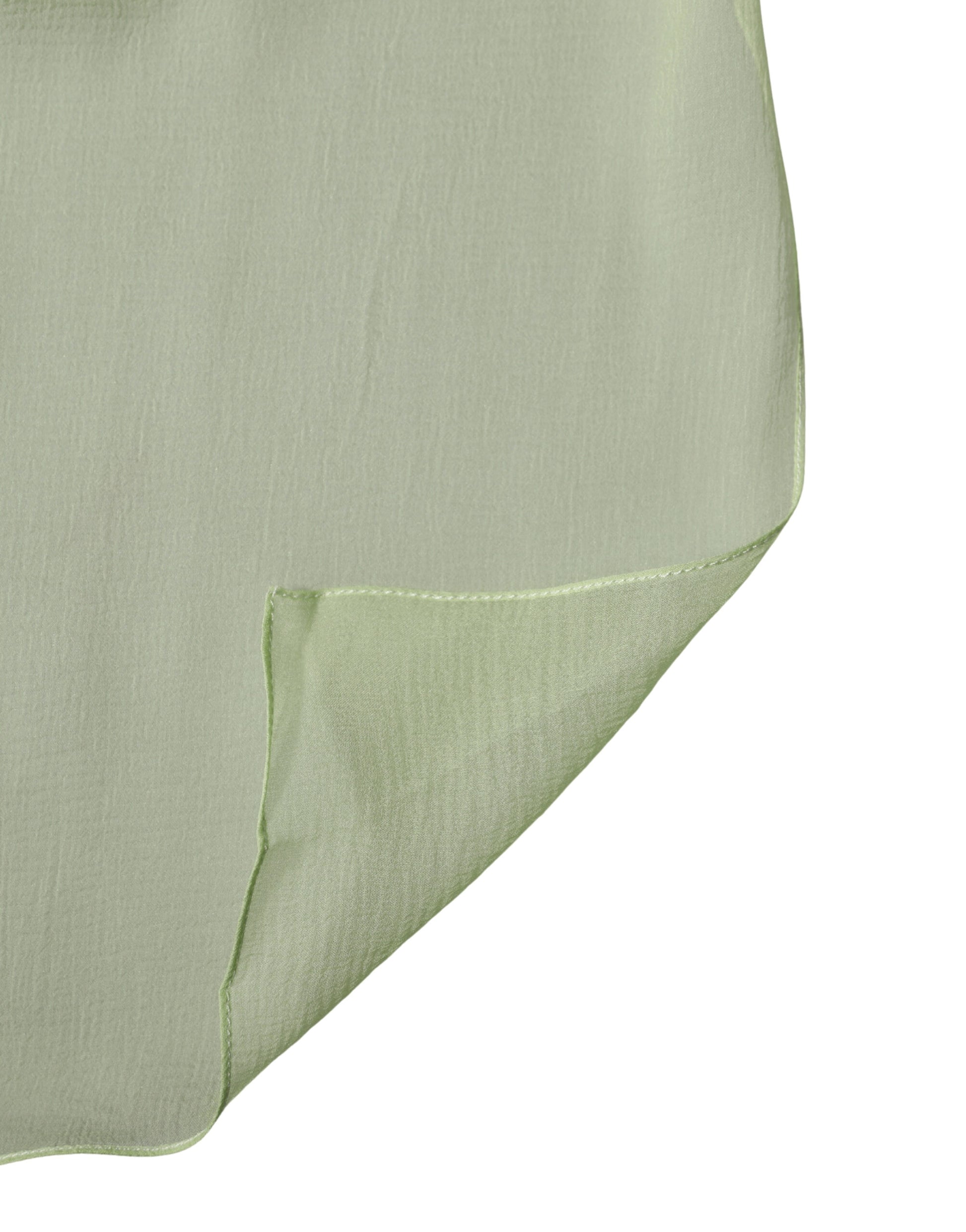 Light Green Silk Neck Wrap Stole 200cm x 134cm Scarf
