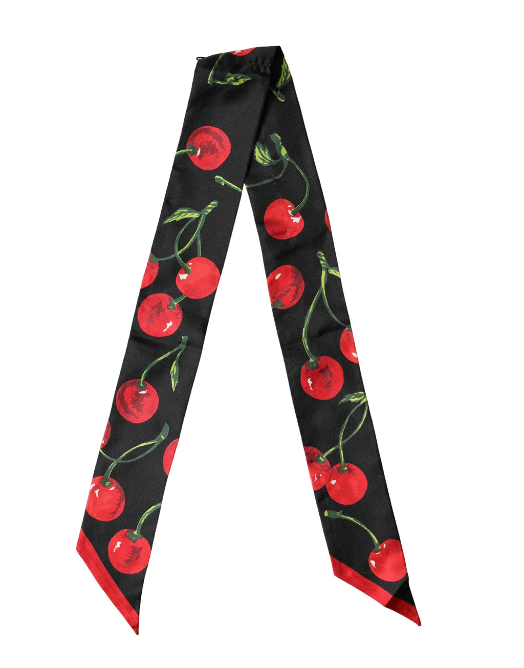 Black Cherry Silk Neck Wrap Stole 100cm x 6cm Scarf