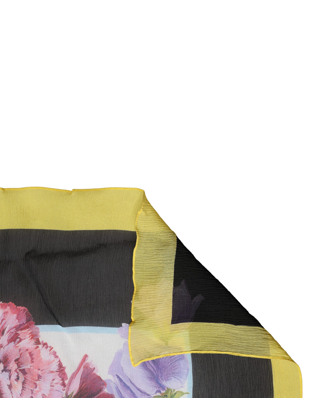 Multicolor Floral Print Square Stole 209cm x 127cm Scarf