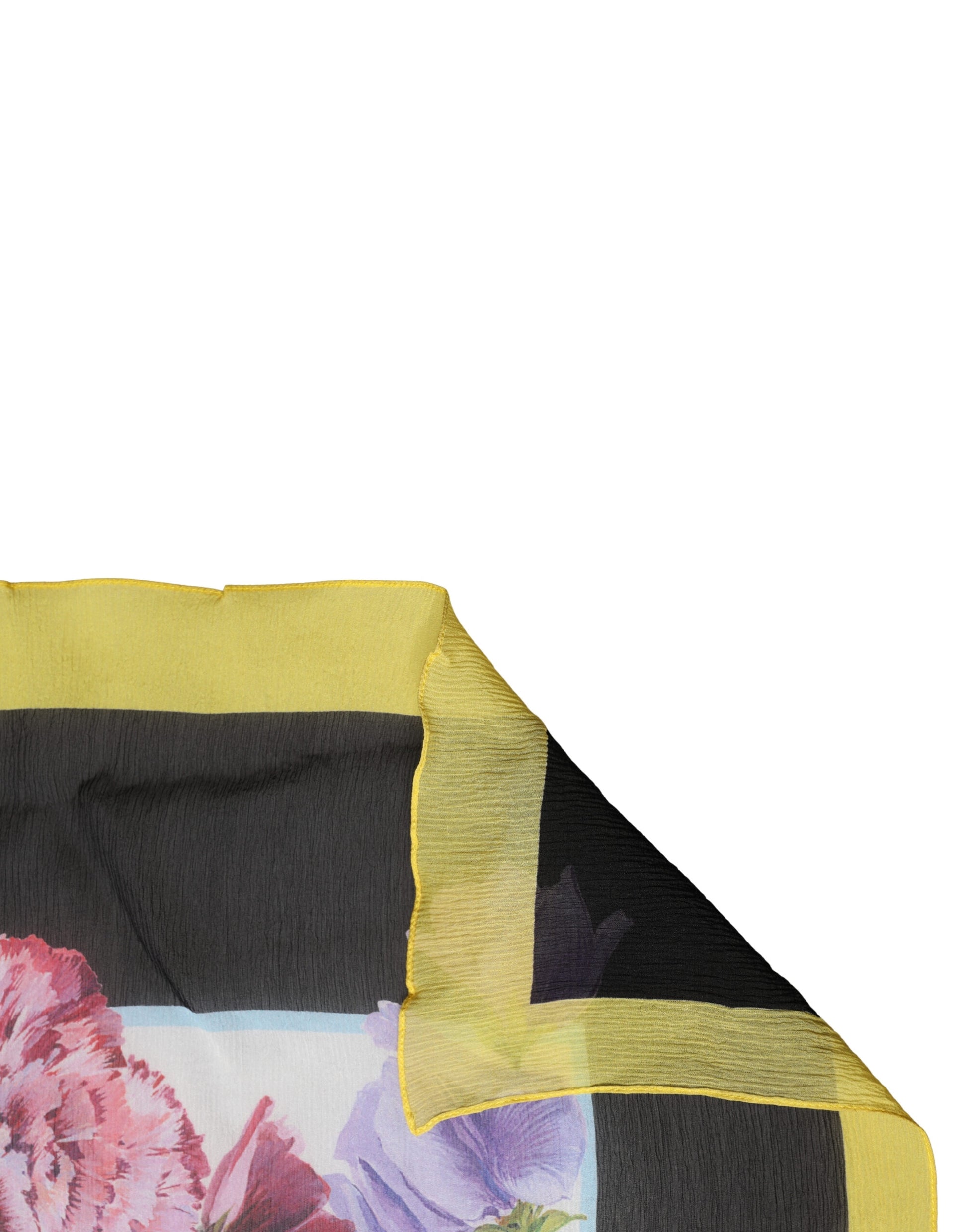 Multicolor Floral Print Square Stole 209cm x 127cm Scarf