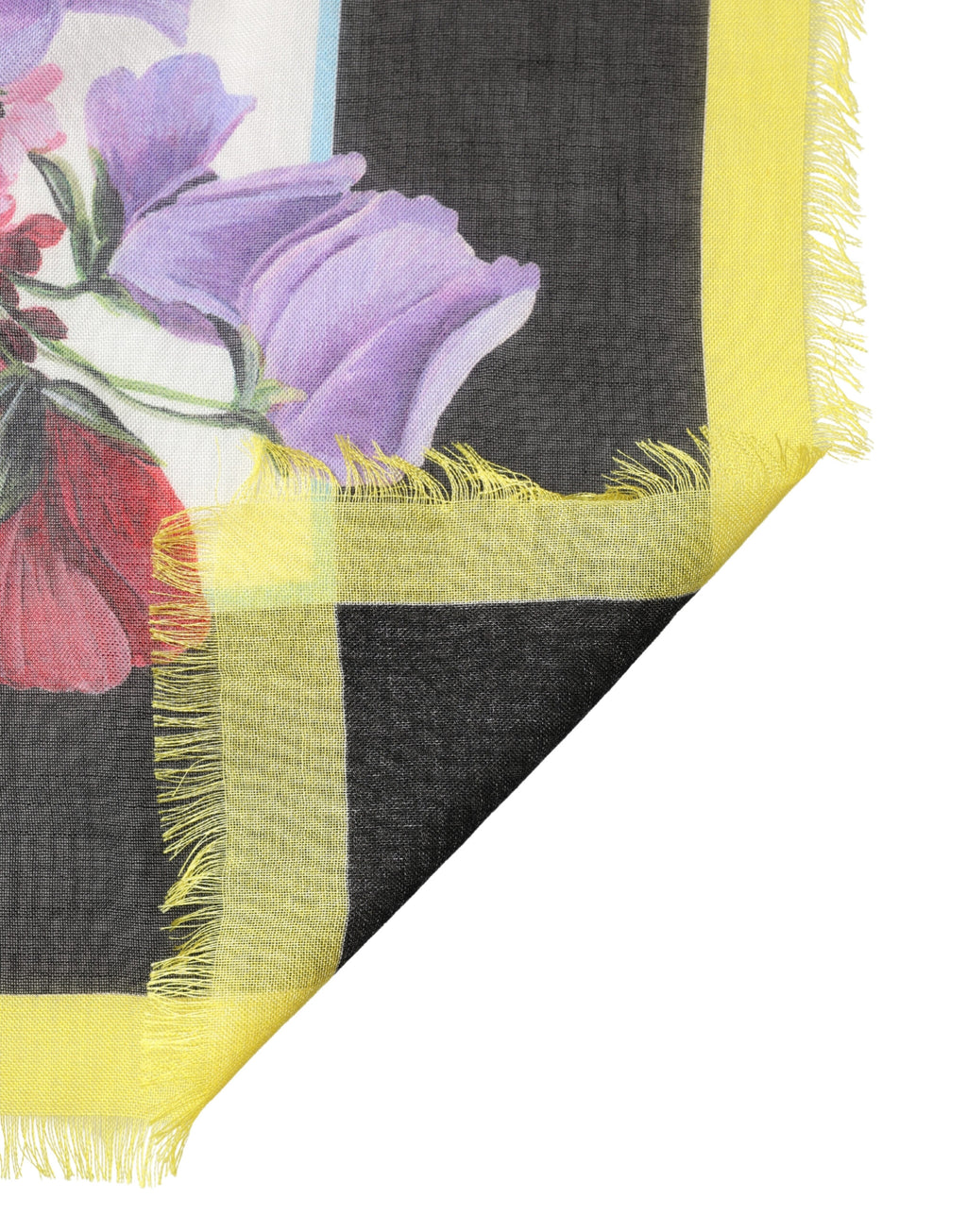 Multicolor Floral Square Stole 134.5cm x 134.5cm Scarf