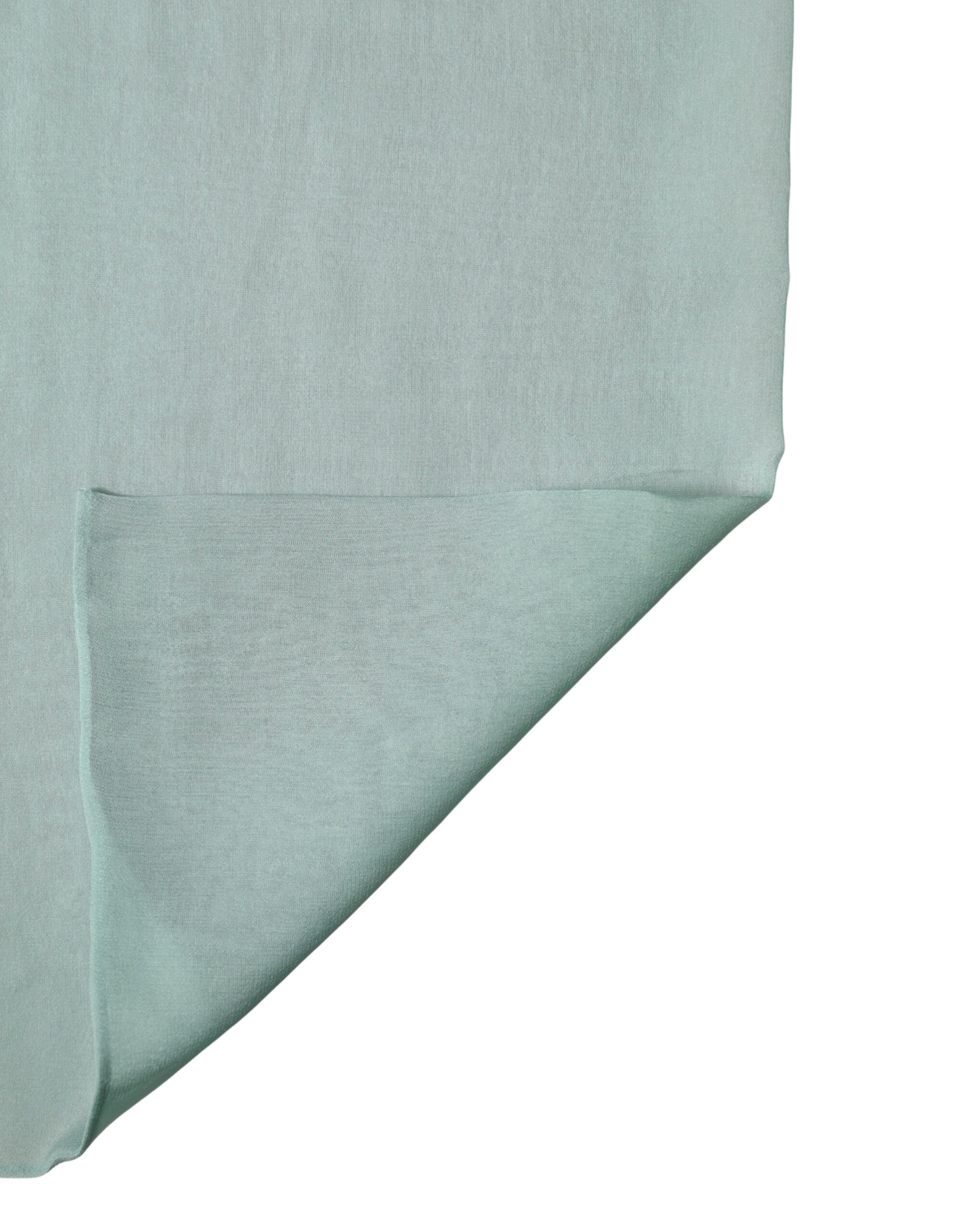 Teal Silk Sash Wrap Foulard Stole 292cm x 19cm Scarf