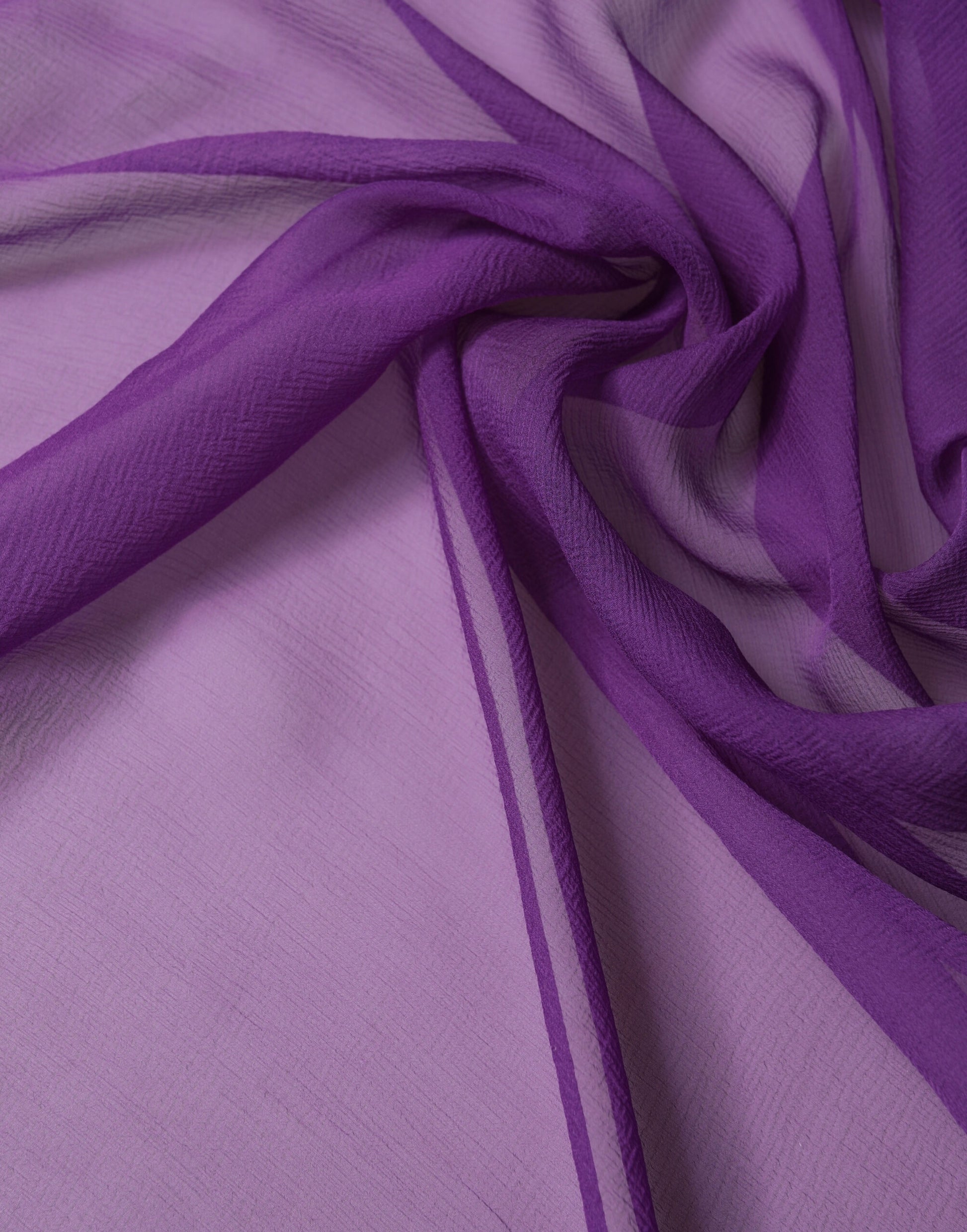 Purple Silk Neck Wrap Shawl Foulard 134cm x 131cm  Scarf