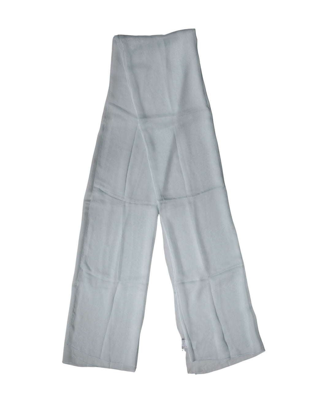 Light Blue Silk Sash Wrap Foulard 268cm x 120cm Scarf