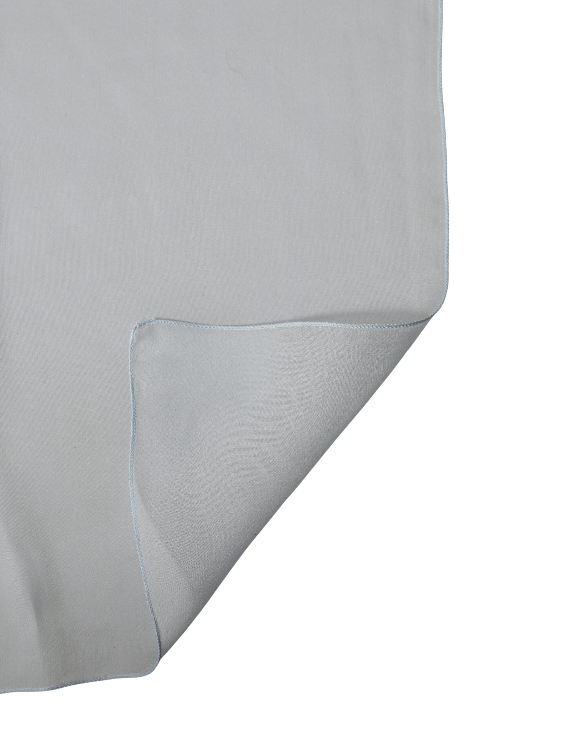 Light Blue Silk Sash Wrap Foulard 268cm x 120cm Scarf