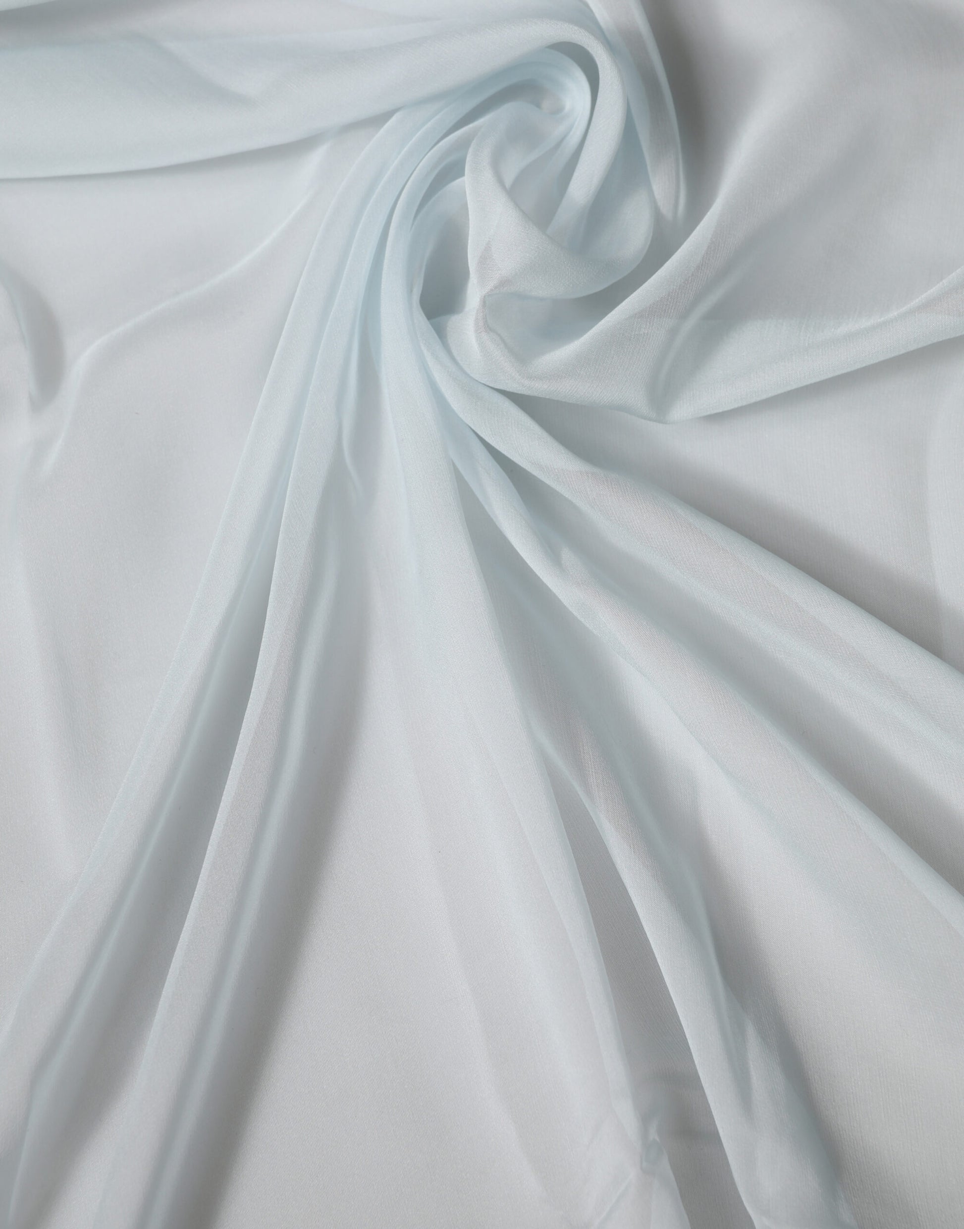 Light Blue Silk Sash Wrap Foulard 268cm x 120cm Scarf