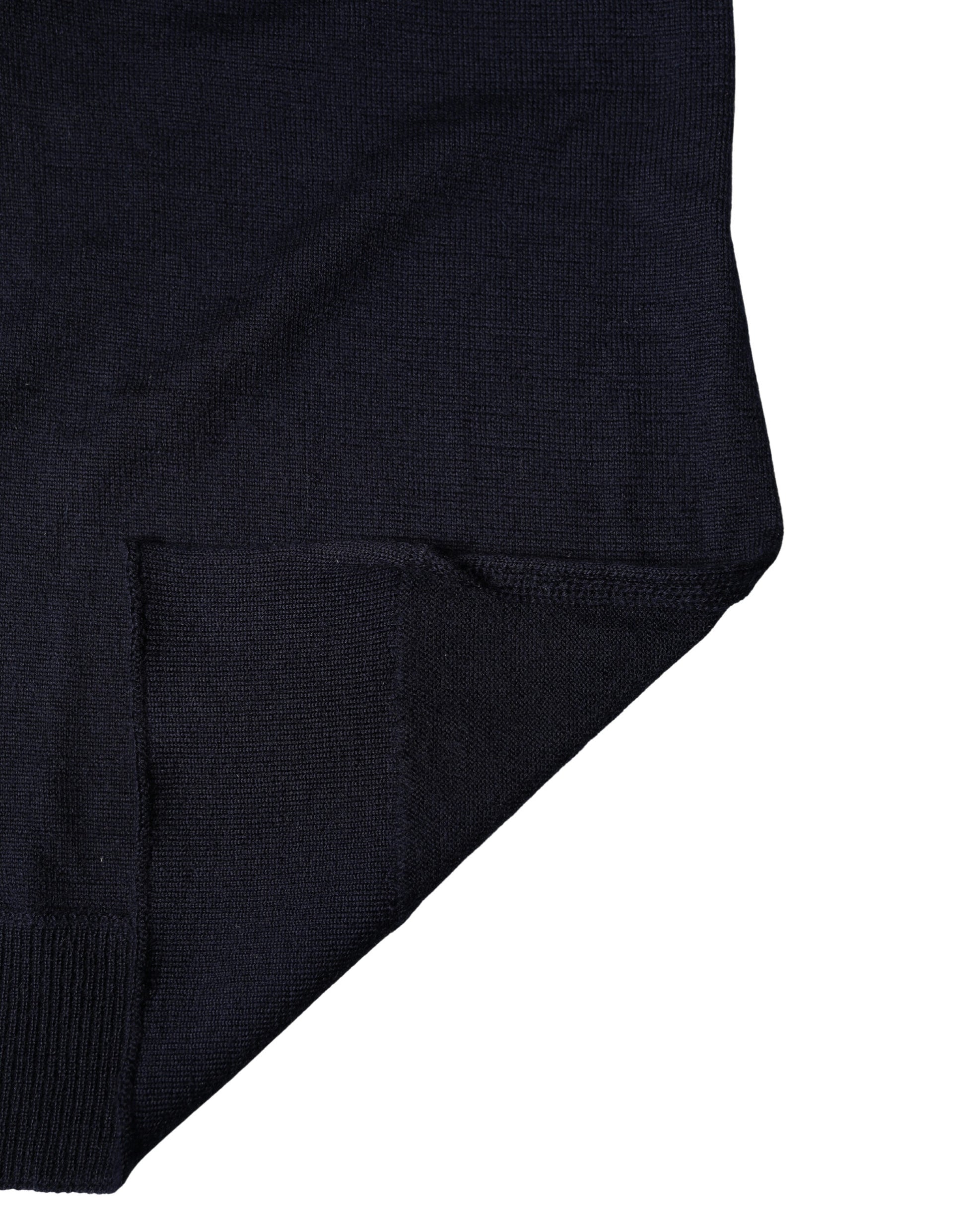 Black Wool Knitted Shawl Neck Wrap 200cm x 25cm  Scarf