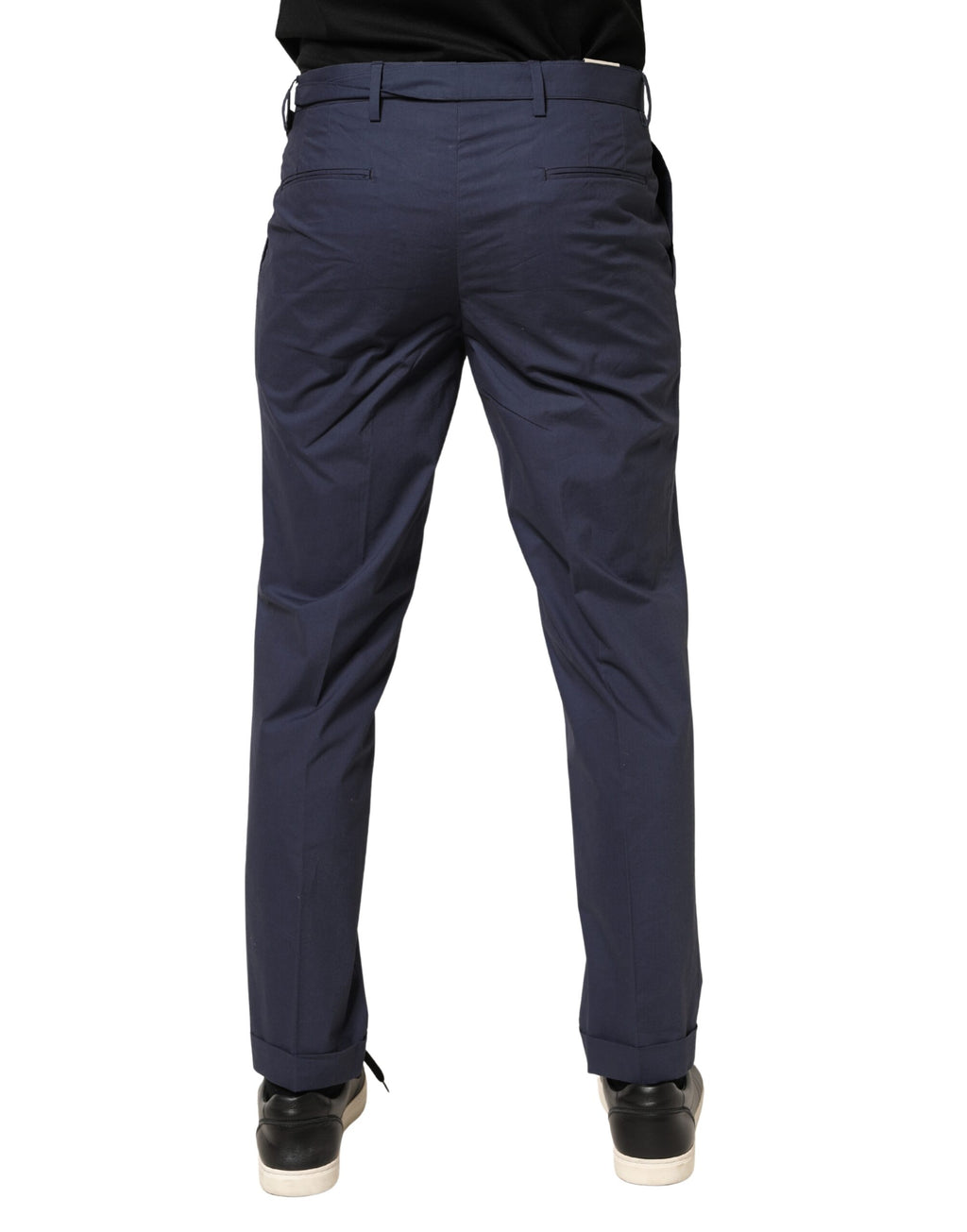 DarkBlue Wool Straight Formal Dress Trouser Pants