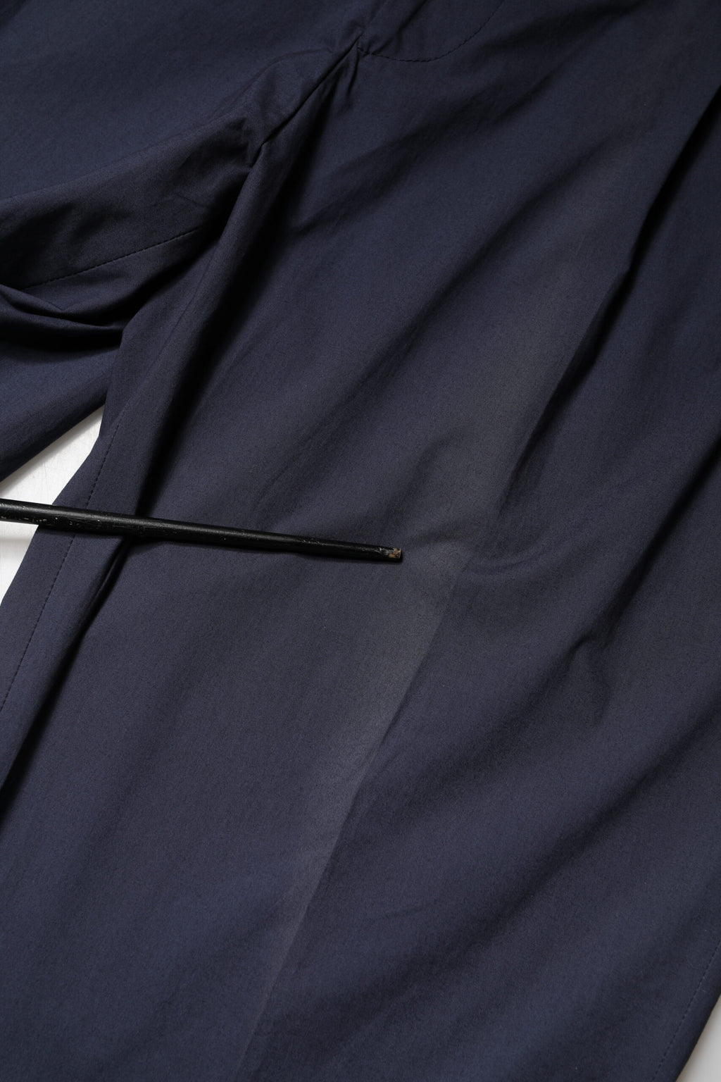 DarkBlue Wool Straight Formal Dress Trouser Pants