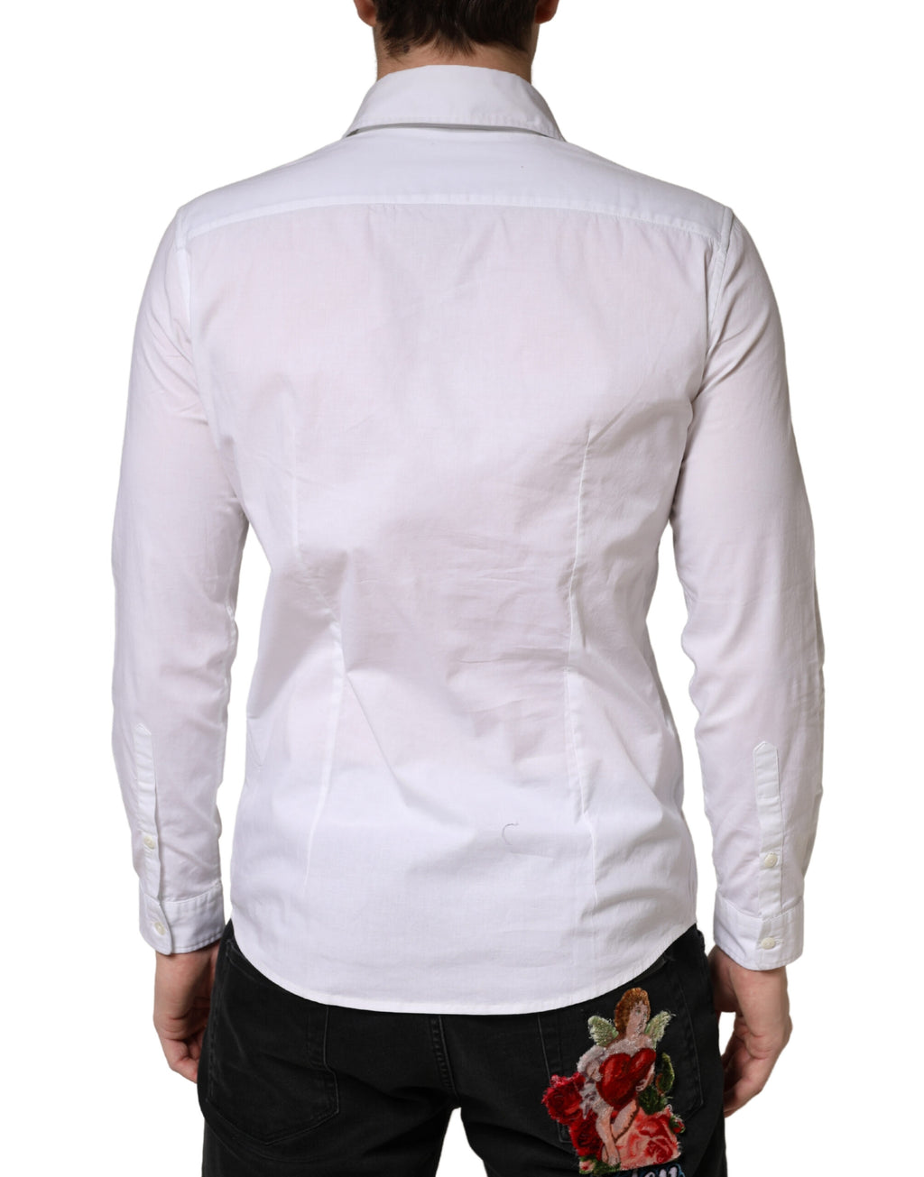 White Long Sleeves Dress Men Shirt