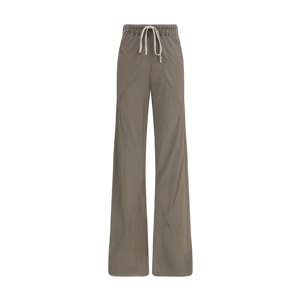 Brown Silk Casual Pants