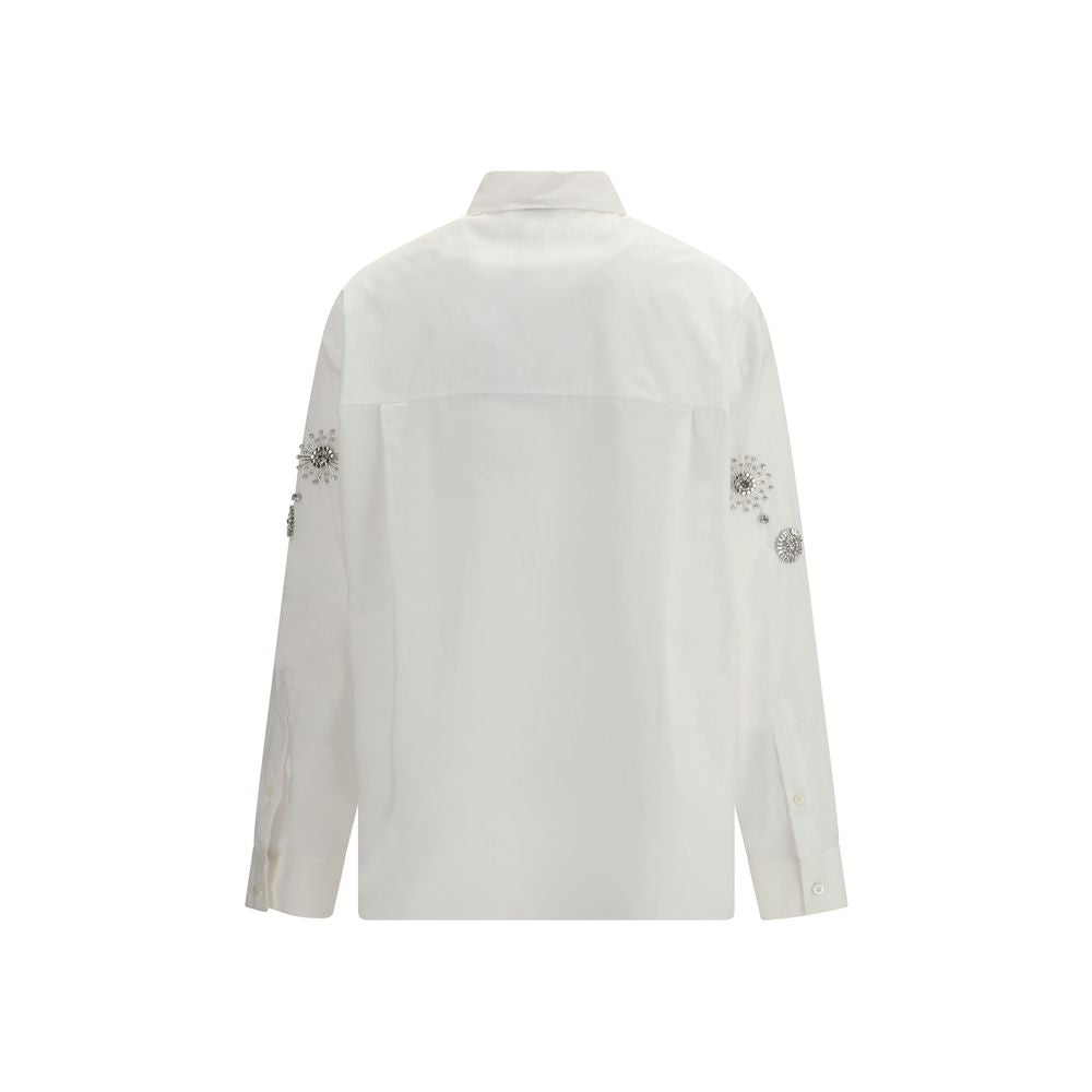 White Calf Leather Bos Taurus Shirt