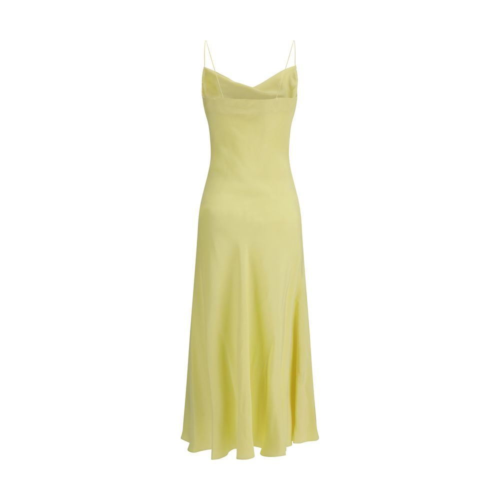 Bicolor Silk Casual Dress