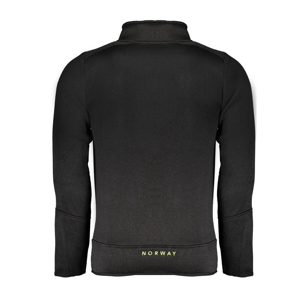 Black Polyester Men's Sweatshirt