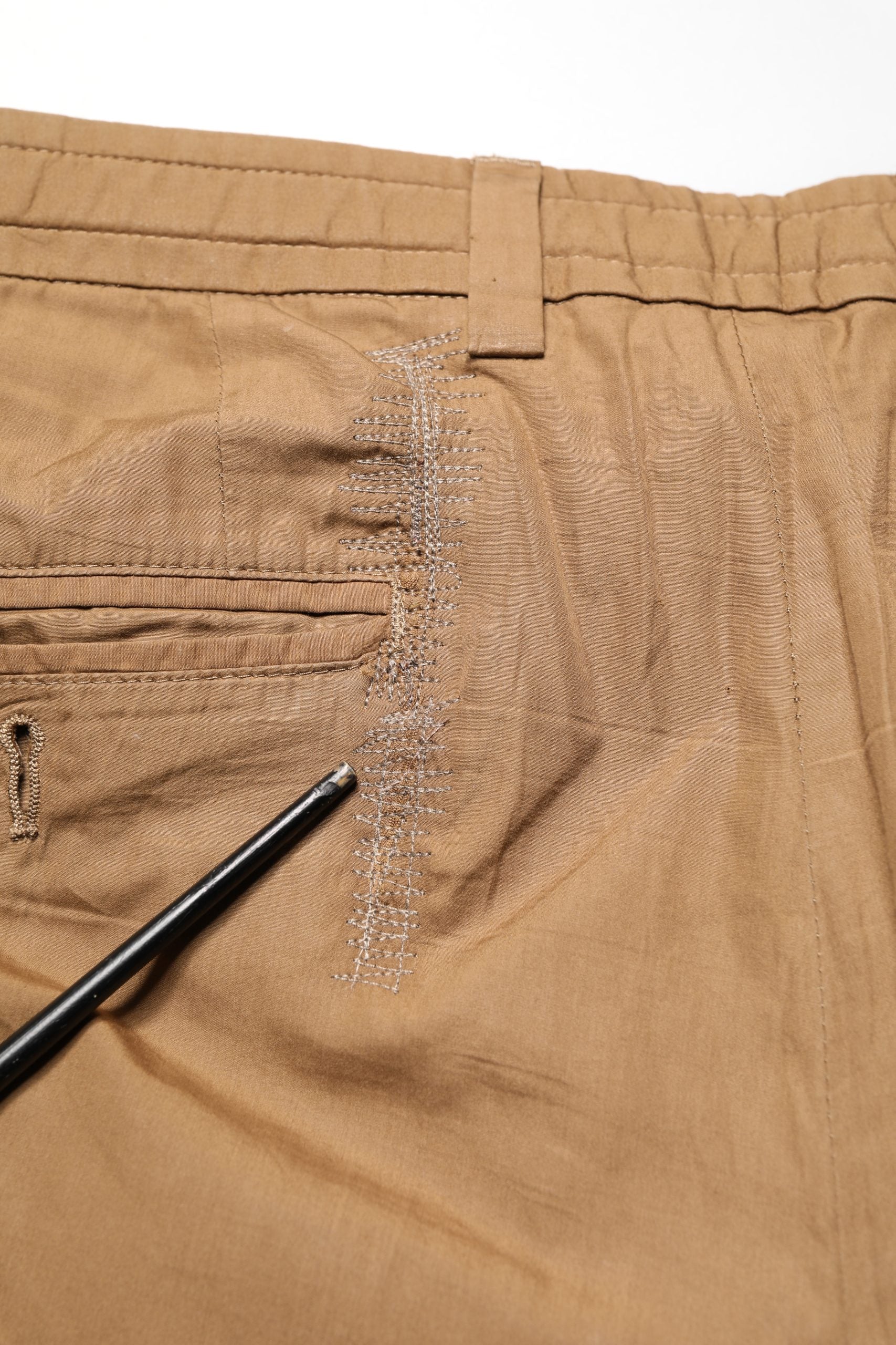 Brown Cotton Straight Chino Men Trouser Pants