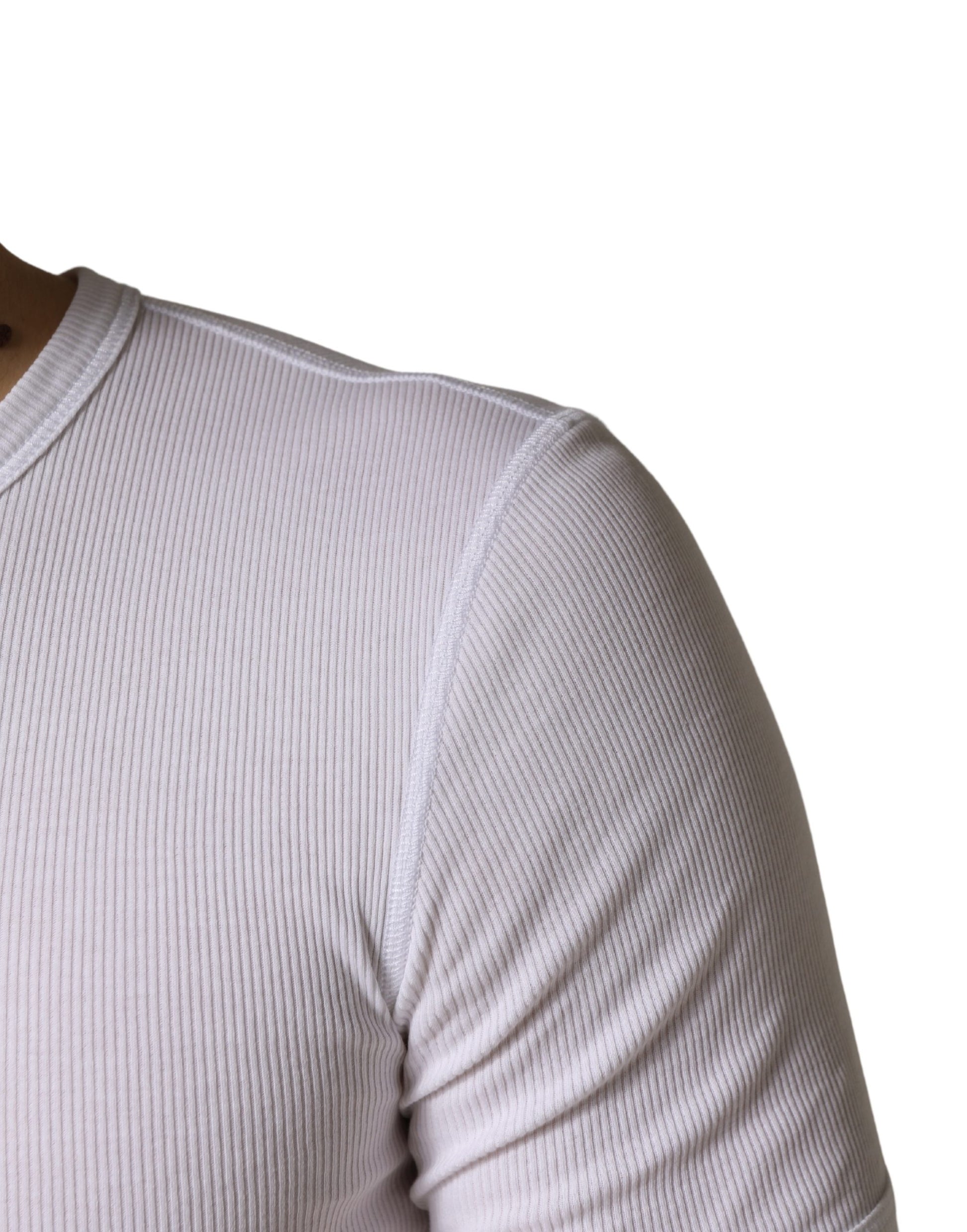 White Cotton Plain Henley Men Shirt T-shirt
