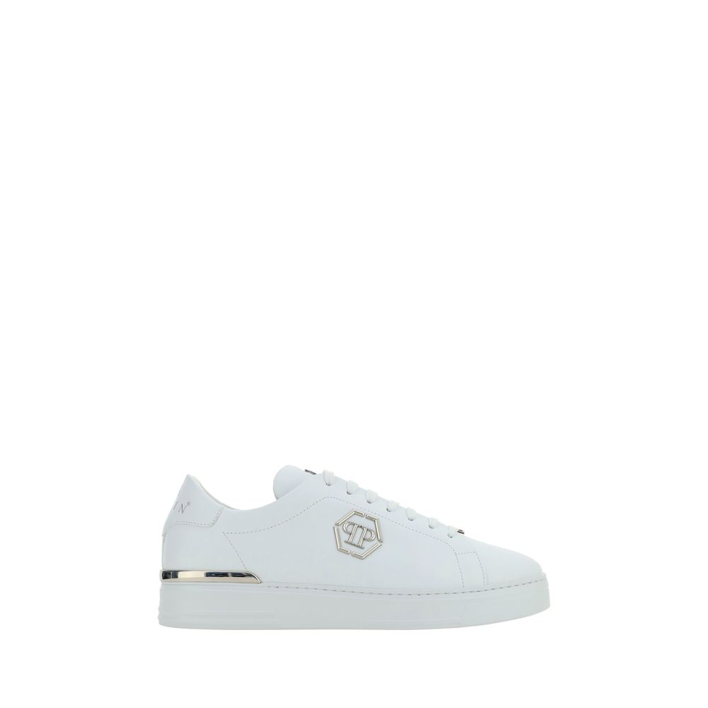 White Rubber Low Top Sneakers