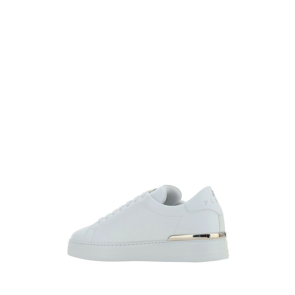 White Rubber Low Top Sneakers