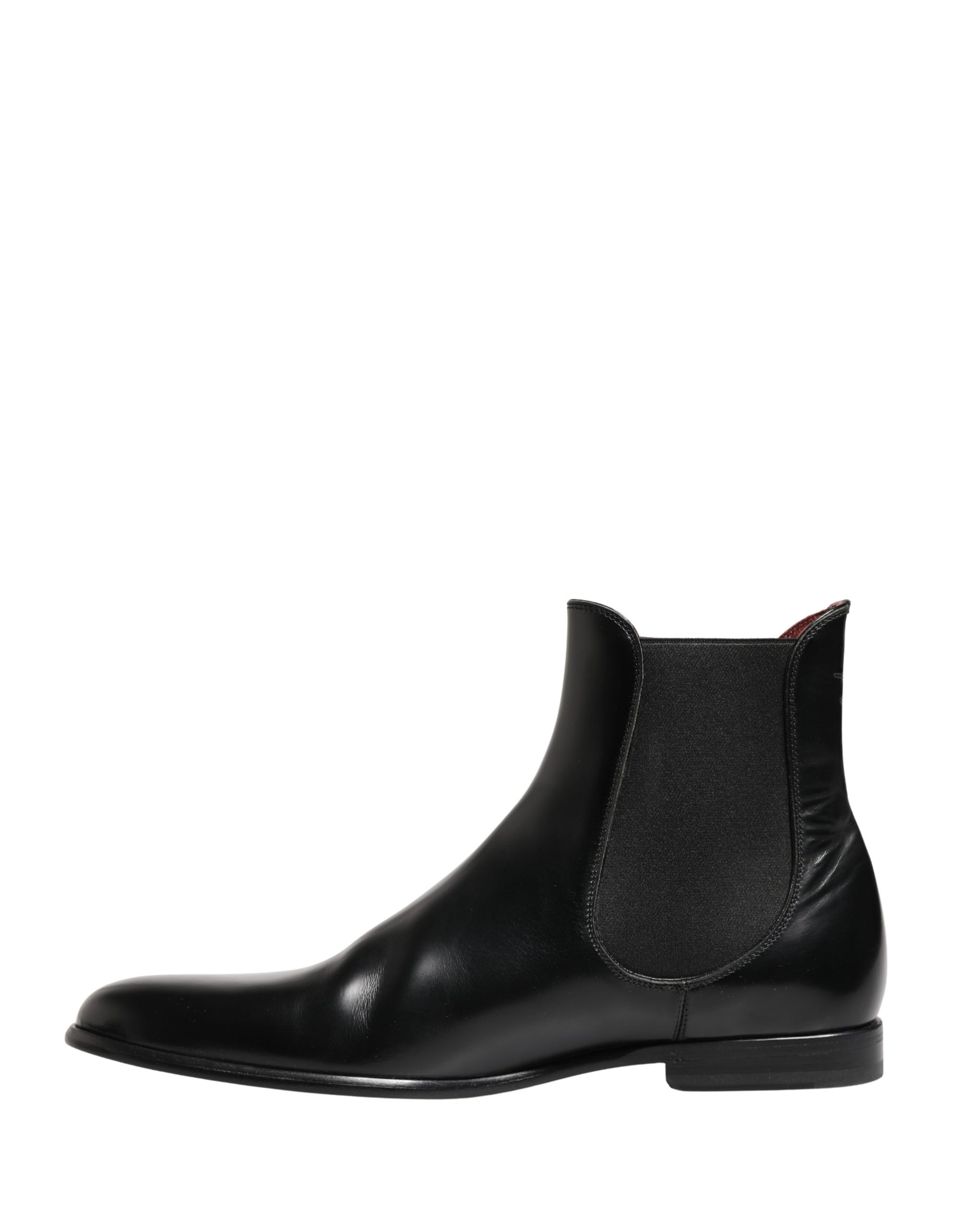 Black Leather Fur Men CHELSEA Boots Shoes
