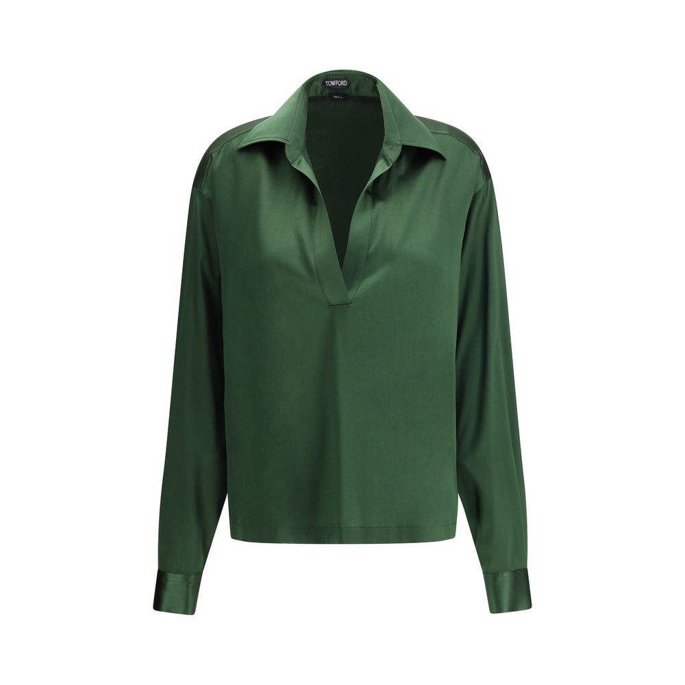 Bicolor Silk Shirt