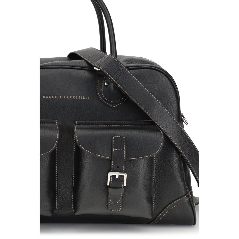 Black Calf Leather Bos Taurus Shoulder Bag
