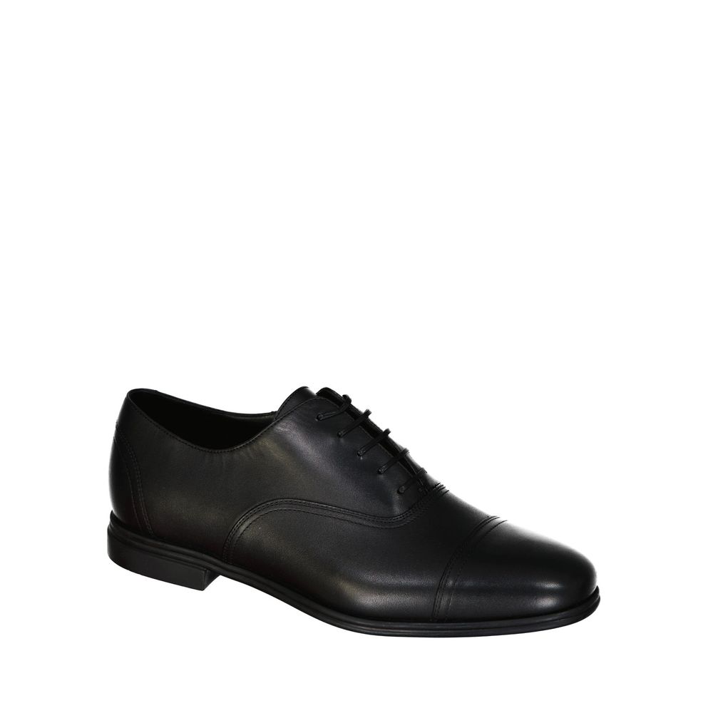 Black Leather Oxfords And Derbies